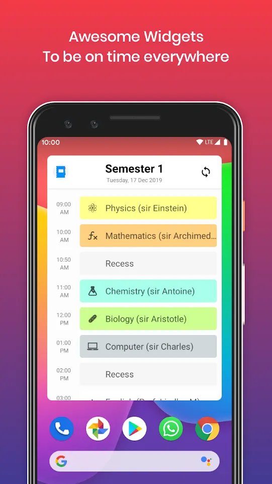 My Classes - Timetable & Study | Indus Appstore | Screenshot