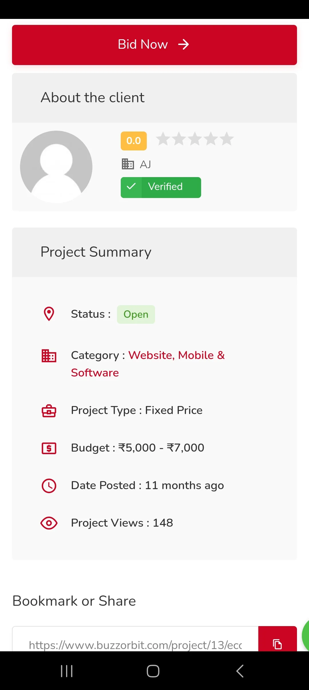 BuzzOrbit - Freelance Platform | Indus Appstore | Screenshot