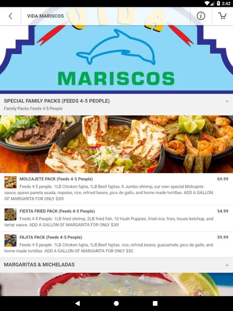 Vida Mariscos | Indus Appstore | Screenshot