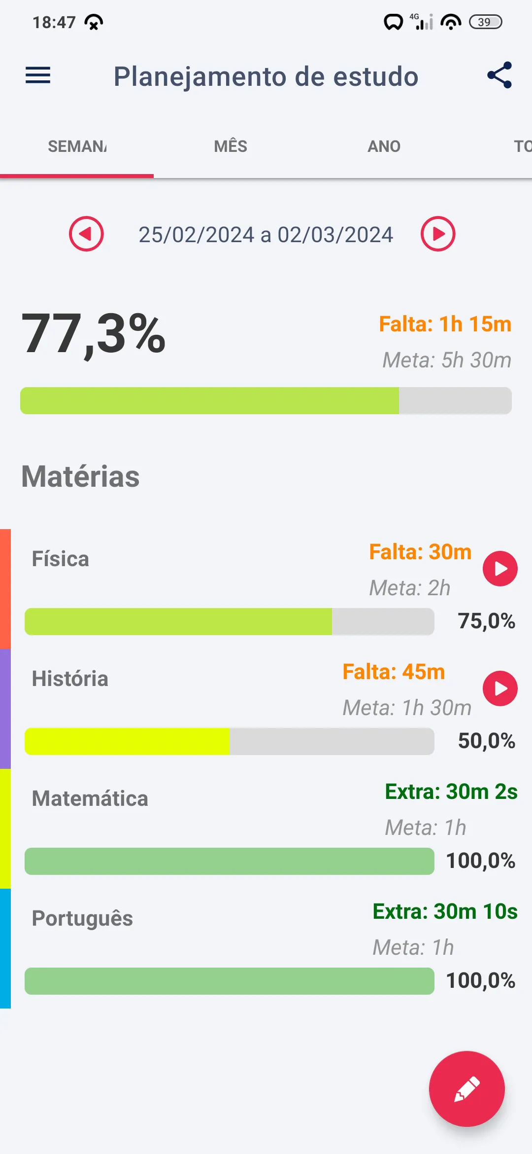 Aprovado - Controle de Estudos | Indus Appstore | Screenshot