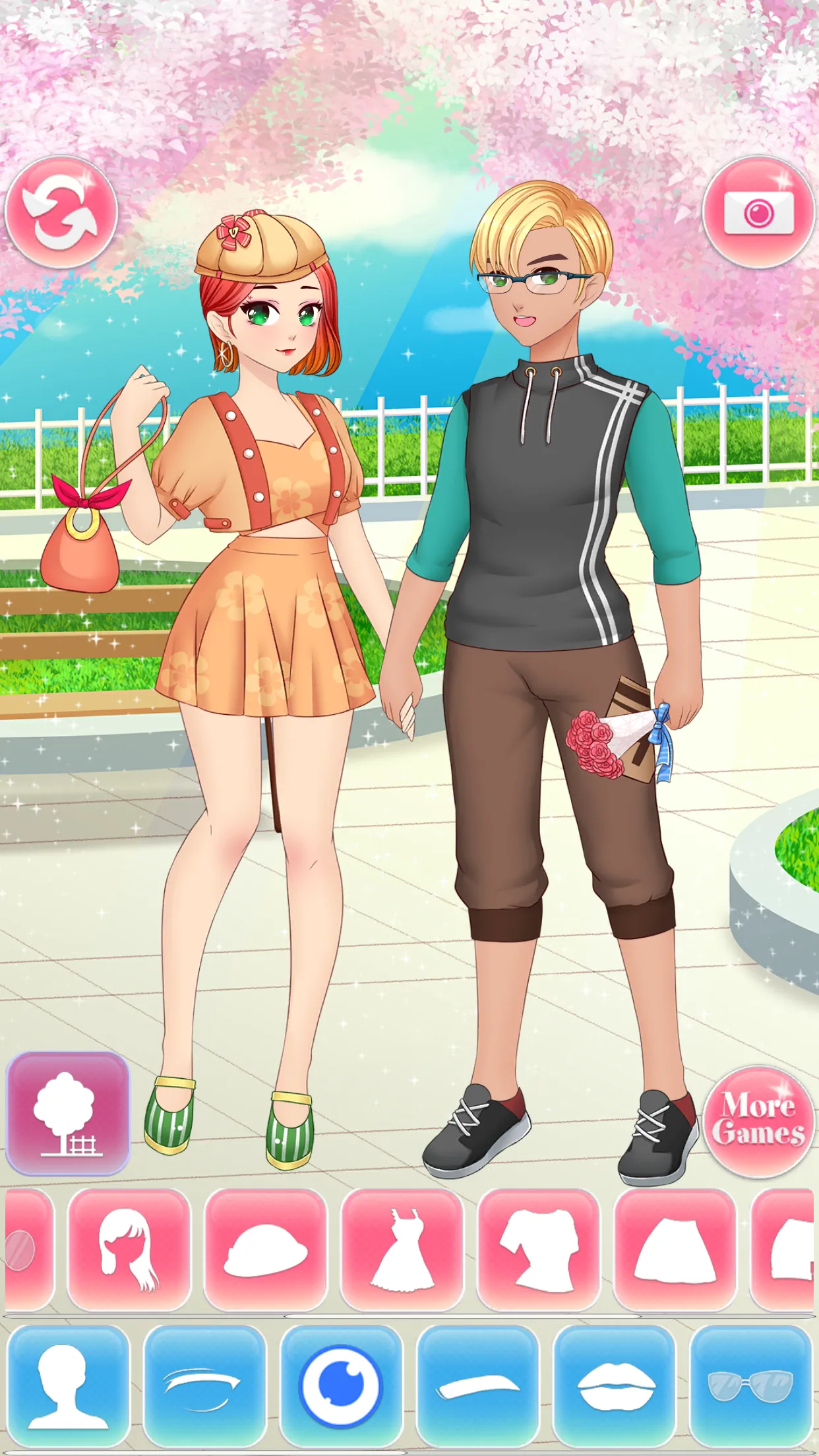 Anime High School Couple | Indus Appstore | Screenshot