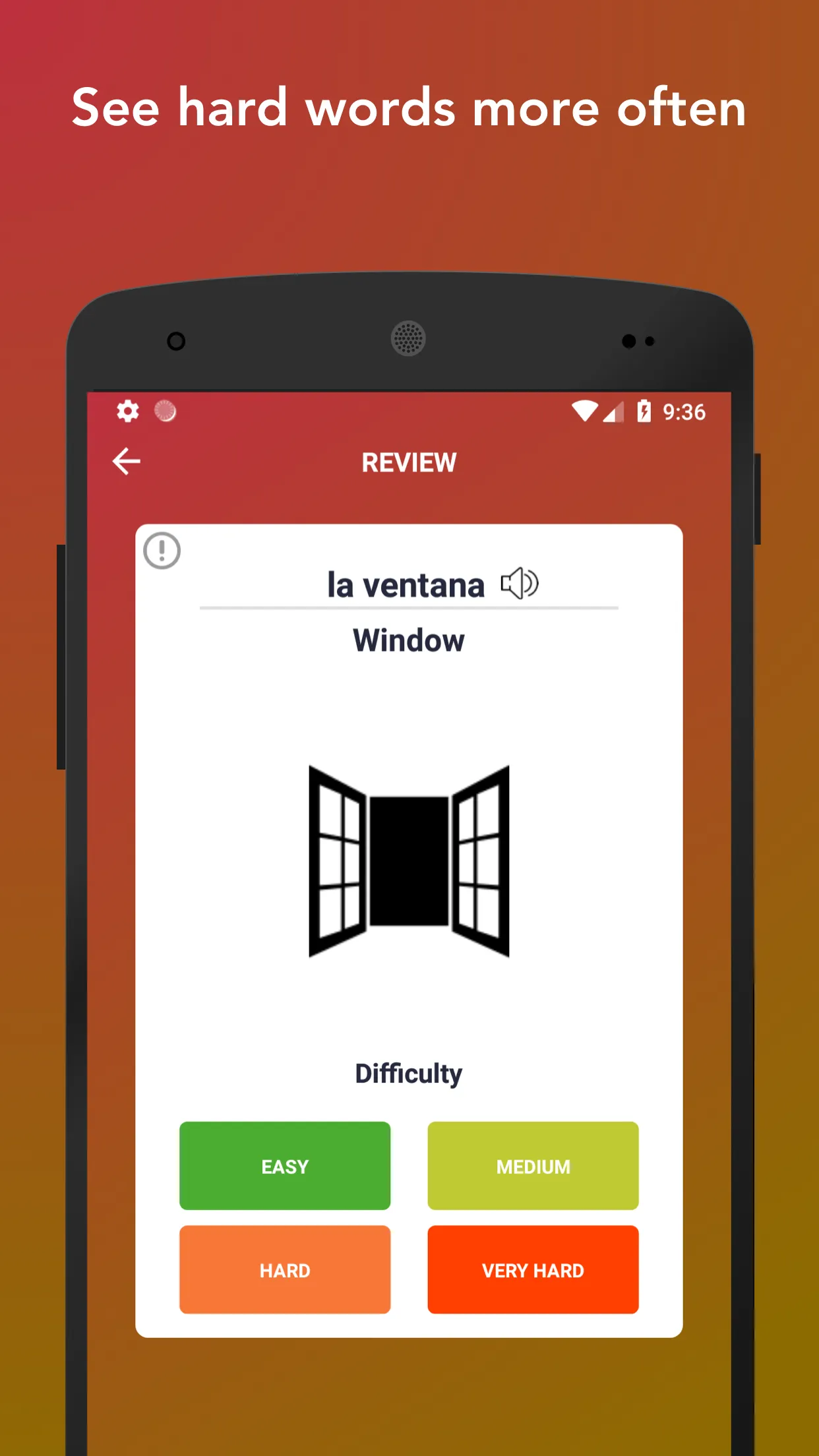 Learn Spanish Vocabulary Words | Indus Appstore | Screenshot