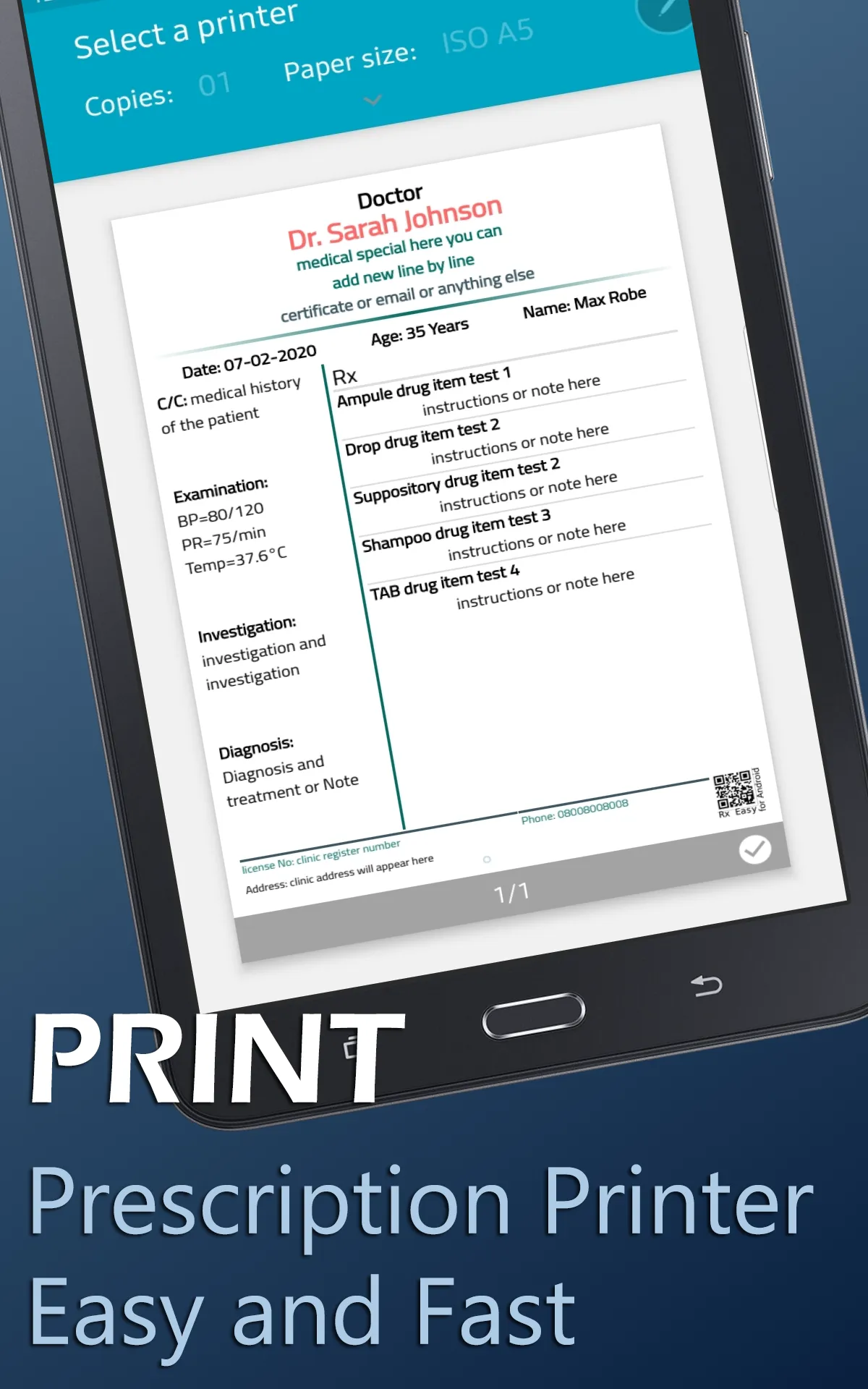 Rx Easy Prescription Maker | Indus Appstore | Screenshot
