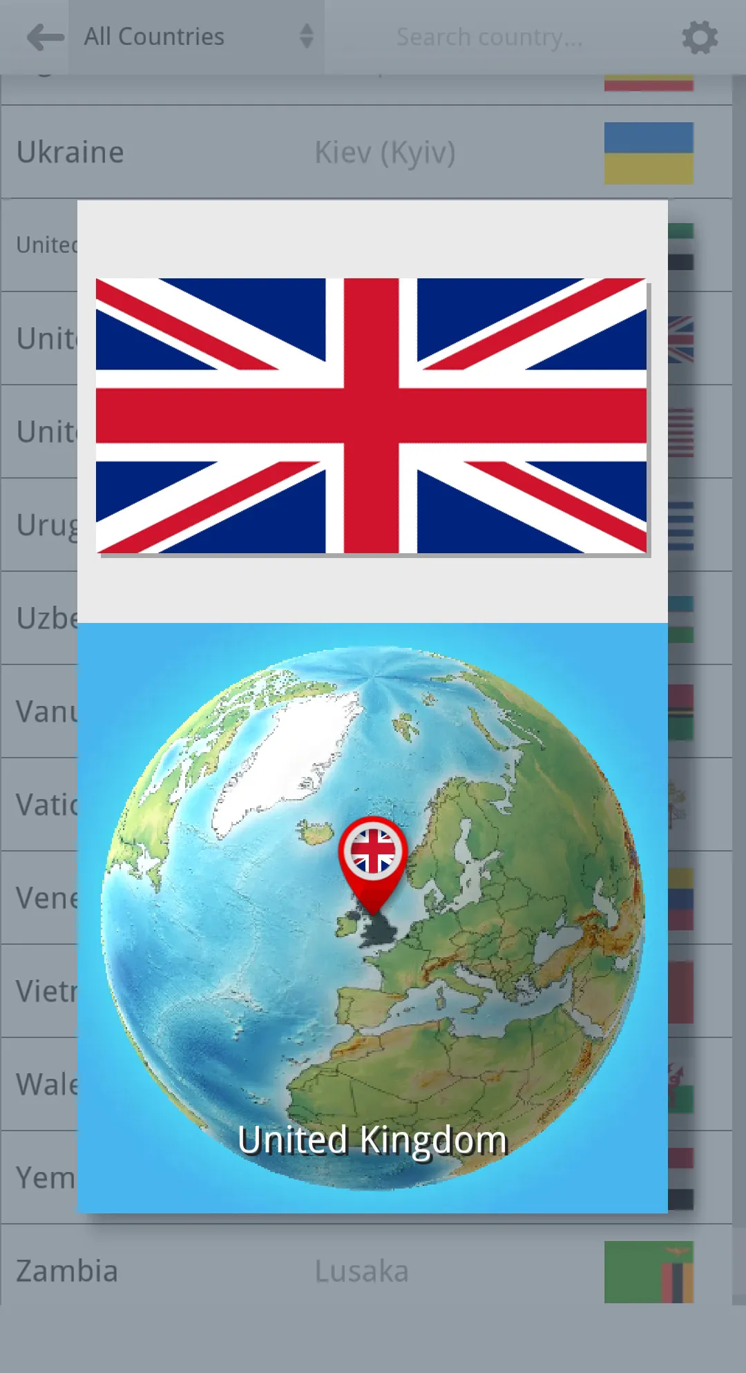 Flags On the Globe | Indus Appstore | Screenshot