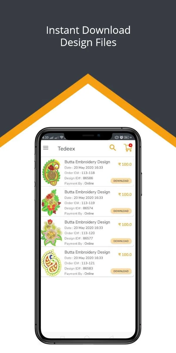 Tedeex - Embroidery Design | Indus Appstore | Screenshot