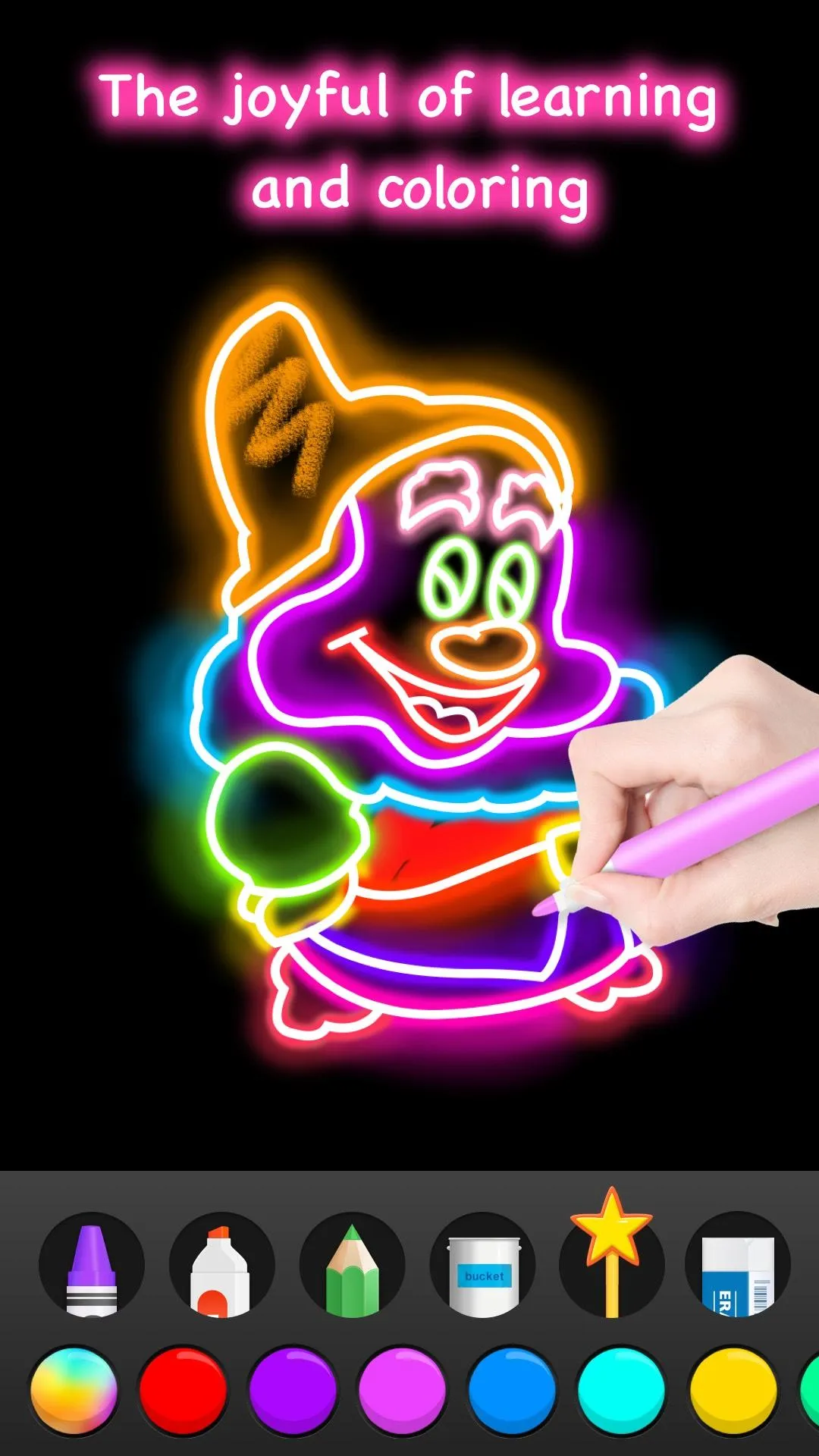 Learn to Draw Glow Cartoon | Indus Appstore | Screenshot