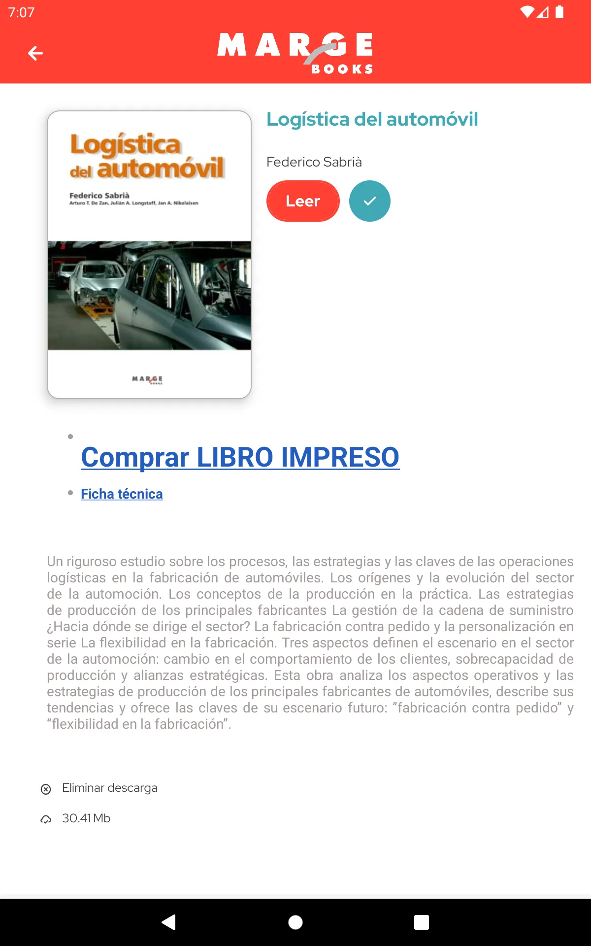 Biblioteca Digital Marge Books | Indus Appstore | Screenshot