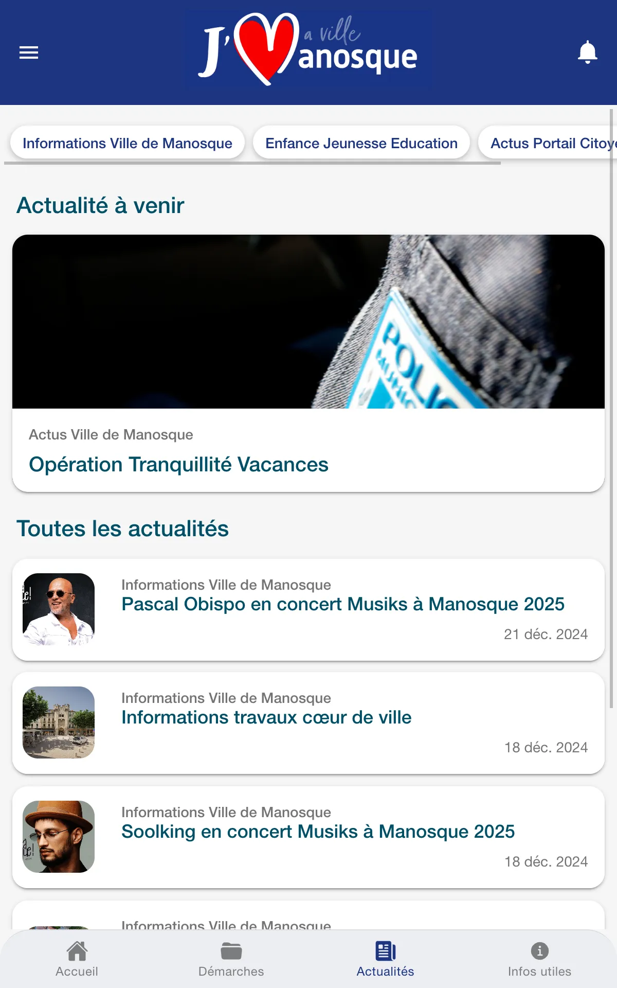 J'aime Manosque | Indus Appstore | Screenshot