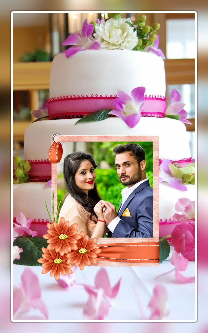 Name photo birthday cake frame | Indus Appstore | Screenshot