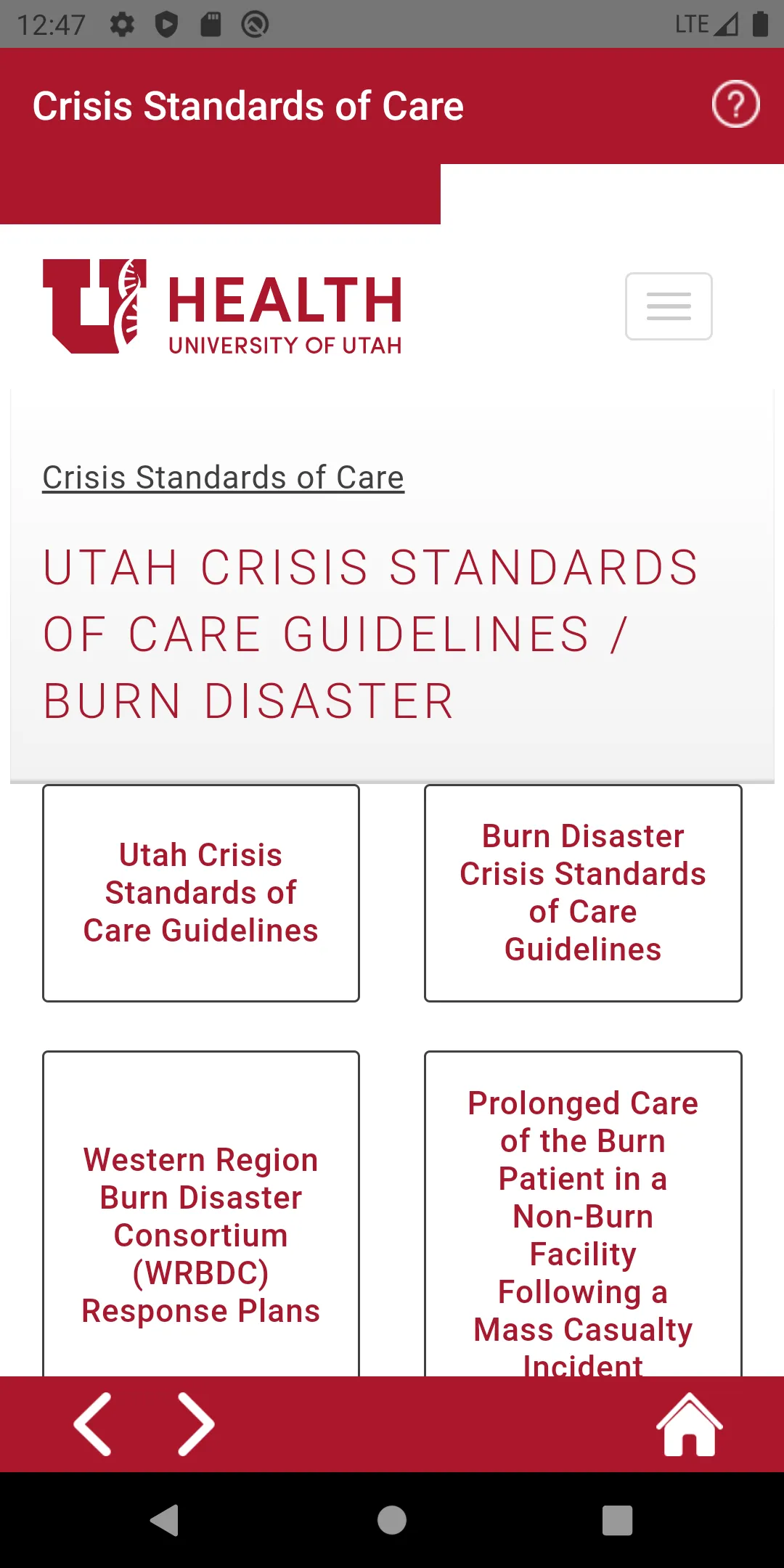 UofU Health Burn CSC | Indus Appstore | Screenshot