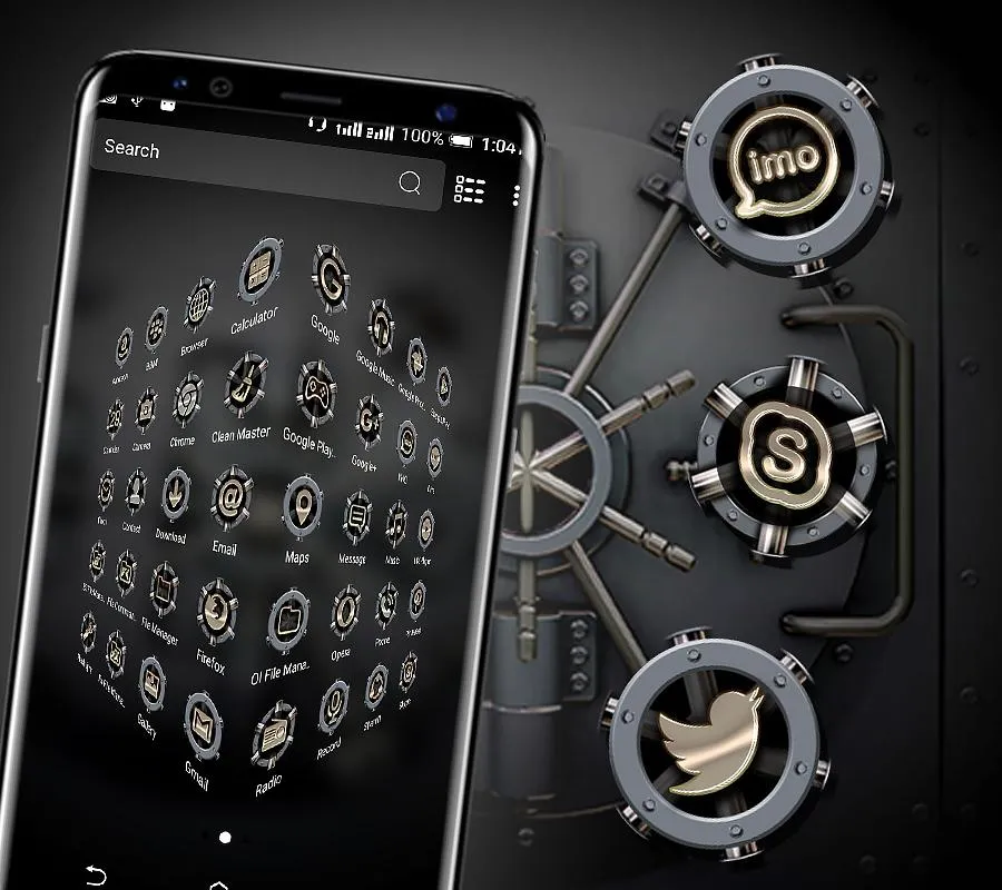 Safe Vault Launcher Theme | Indus Appstore | Screenshot