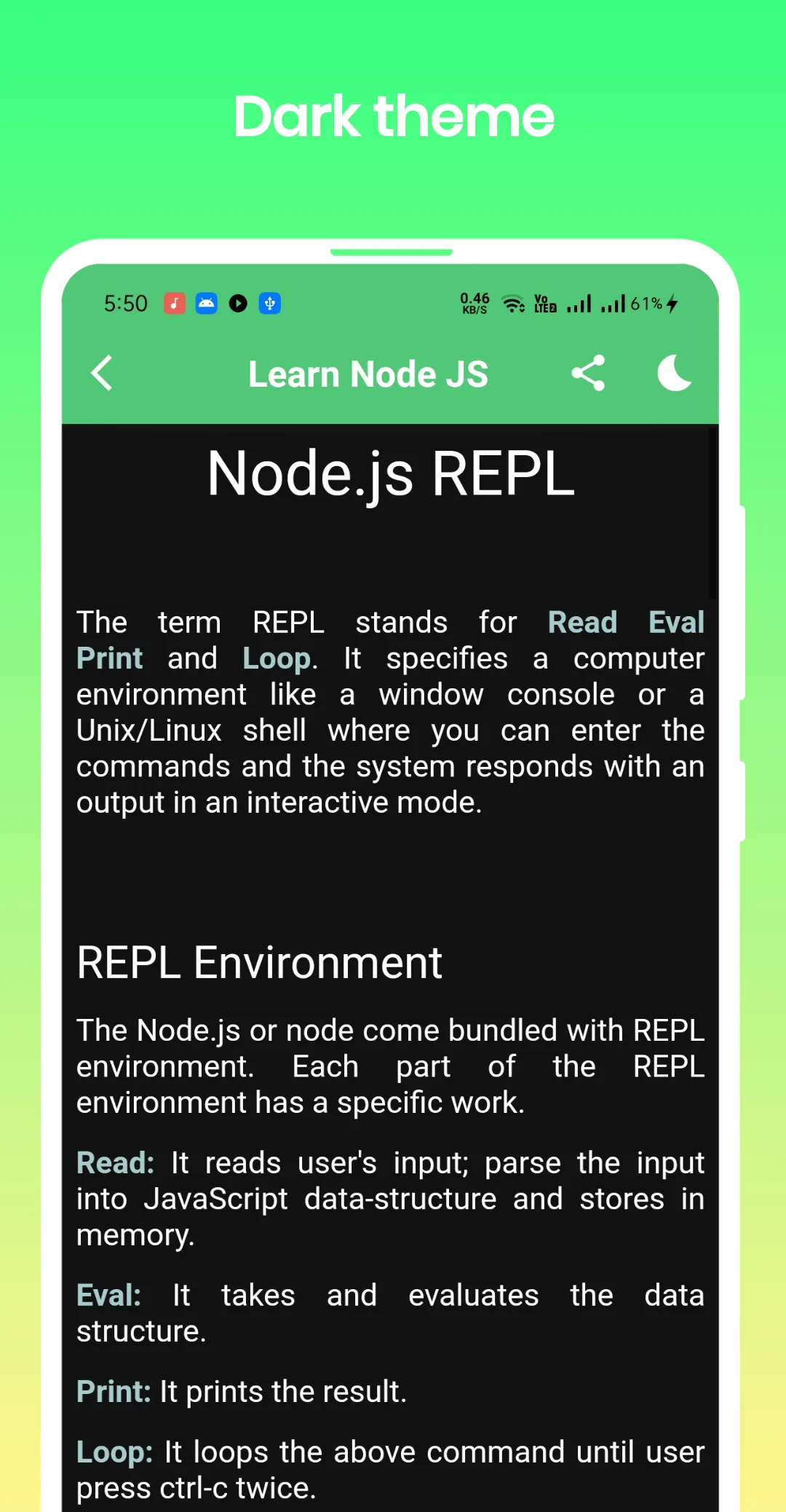 Learn Node JS | Indus Appstore | Screenshot