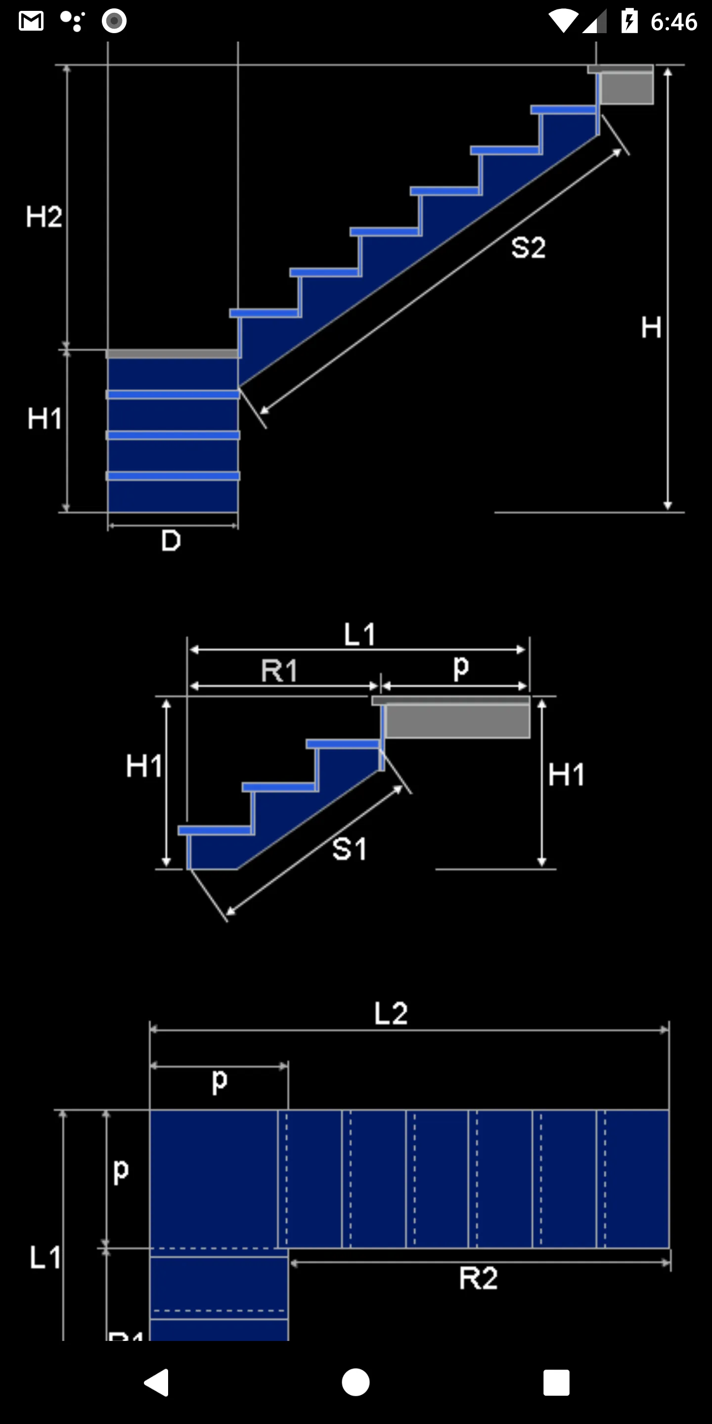 Classic stair calculator | Indus Appstore | Screenshot