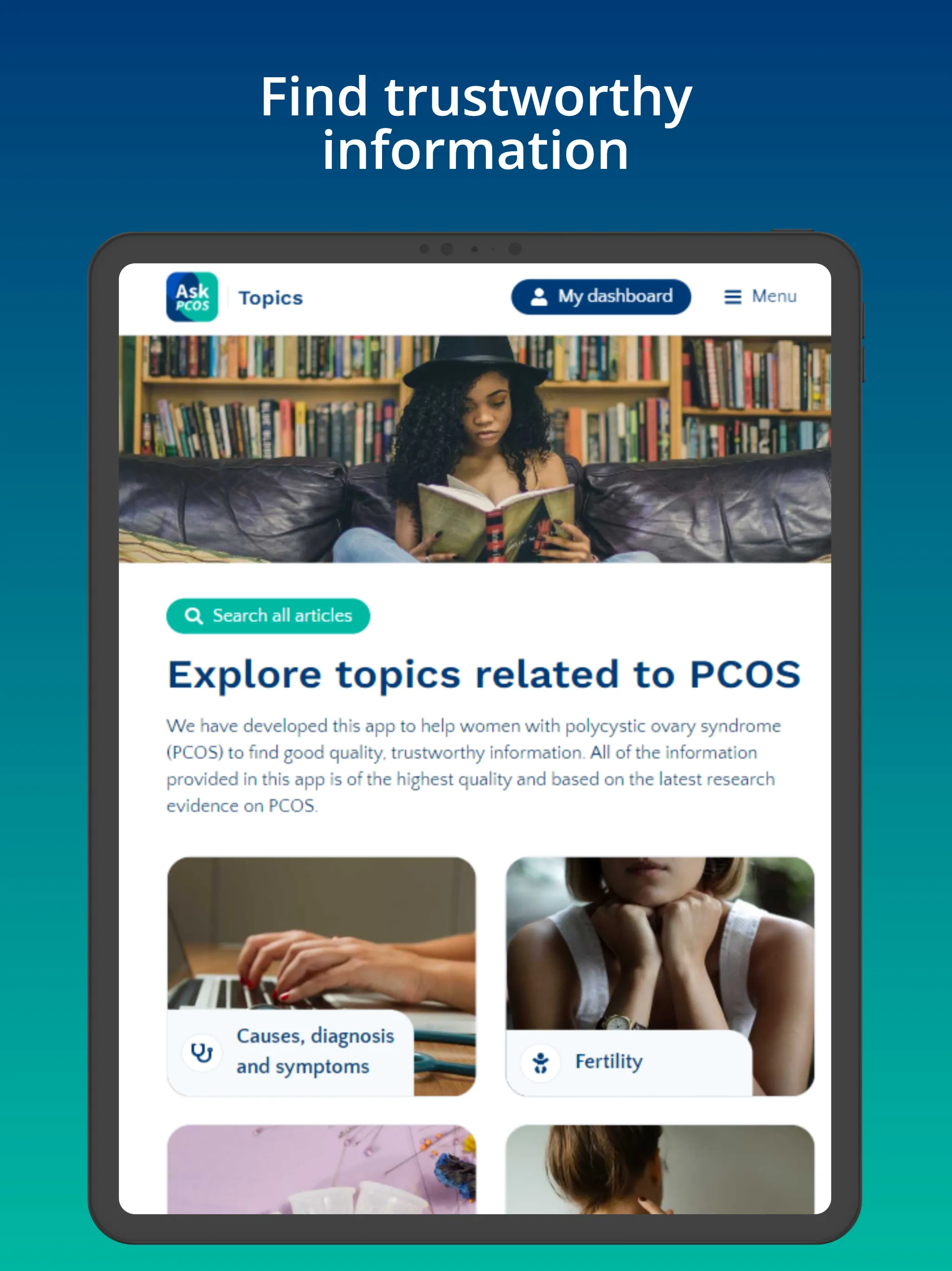 AskPCOS | Indus Appstore | Screenshot