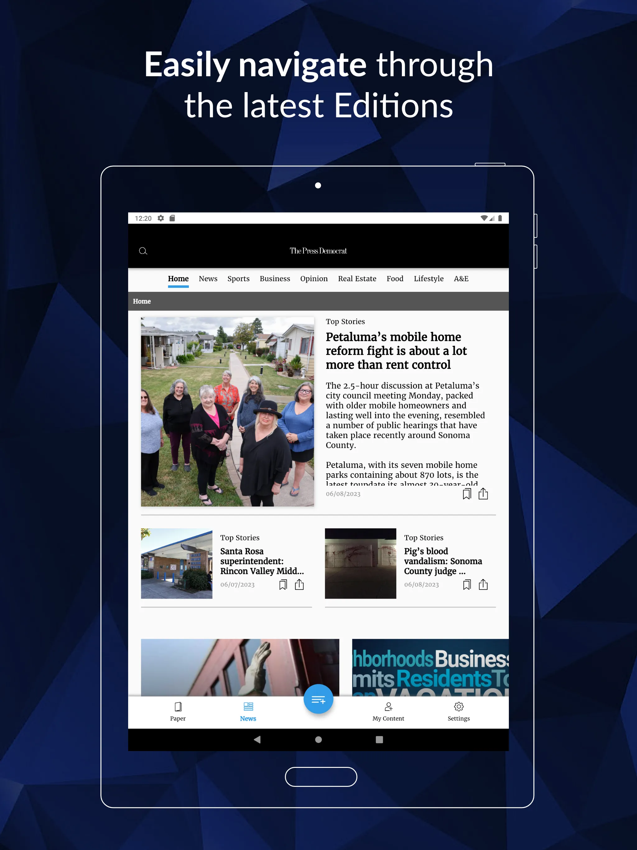 The Press Democrat | Indus Appstore | Screenshot