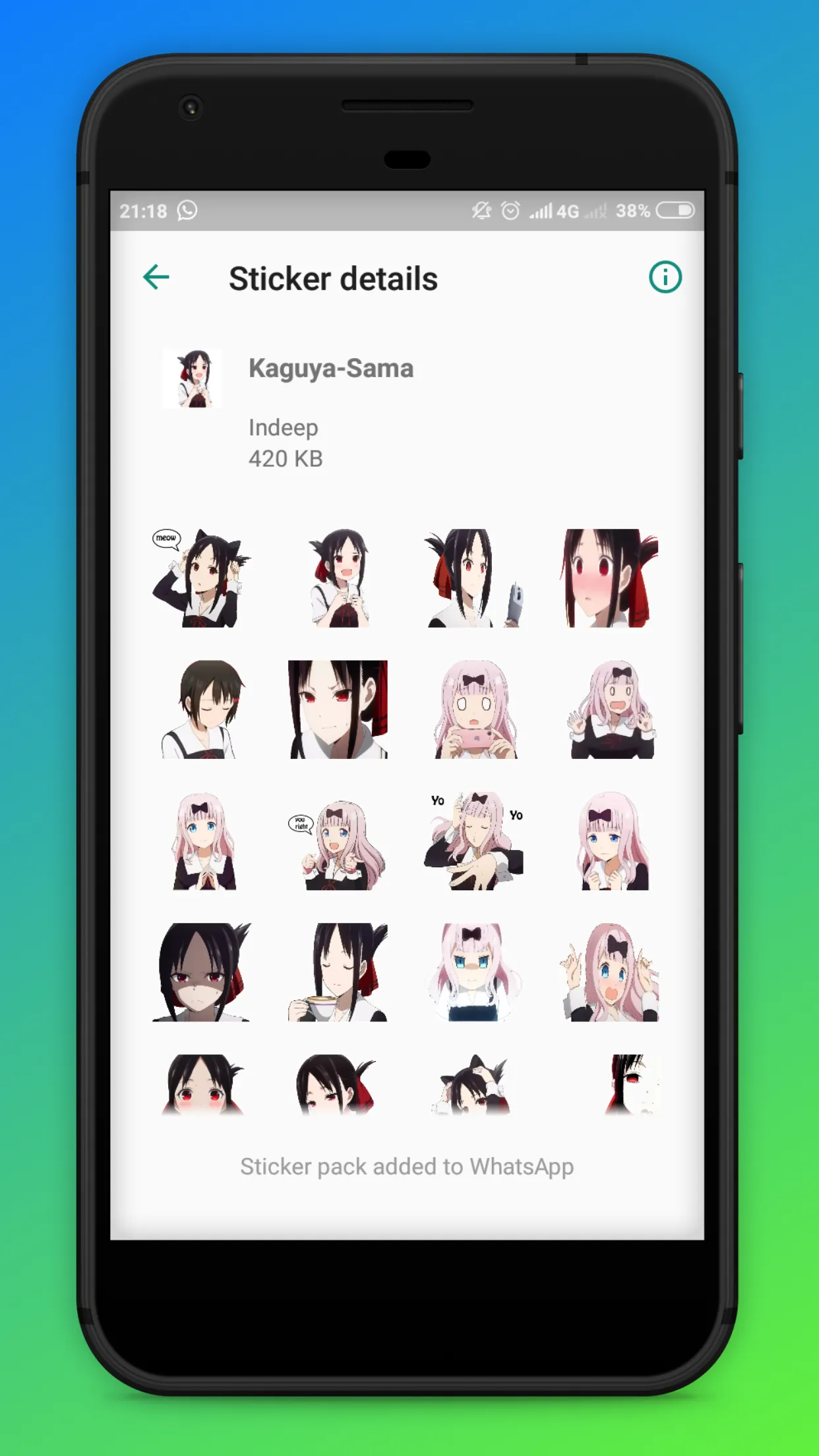 Cute Anime  wastickers | Indus Appstore | Screenshot