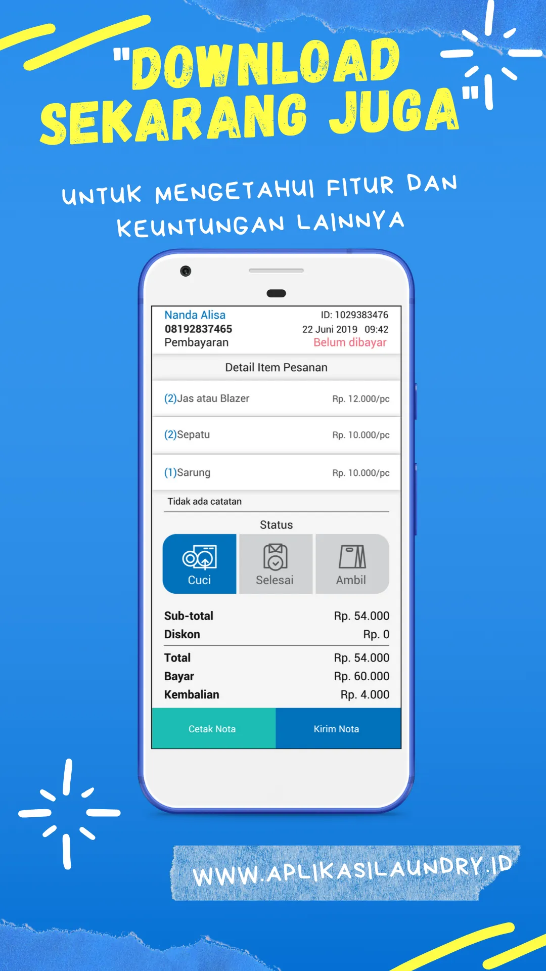 Kasir Laundry - POS Laundry | Indus Appstore | Screenshot