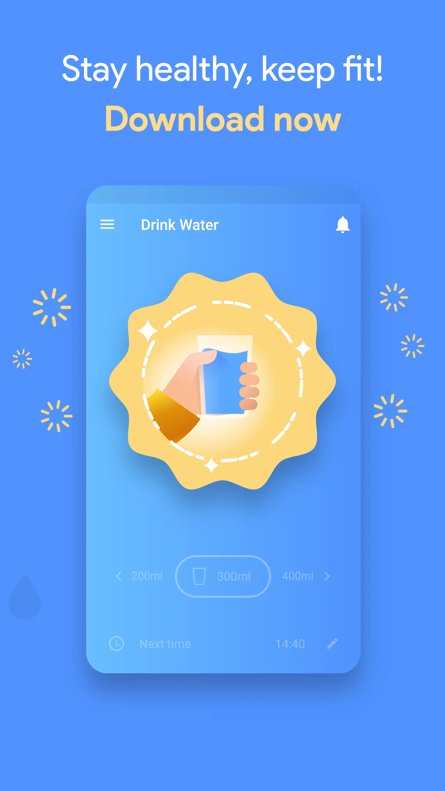 Drink Water Reminder & Tracker | Indus Appstore | Screenshot