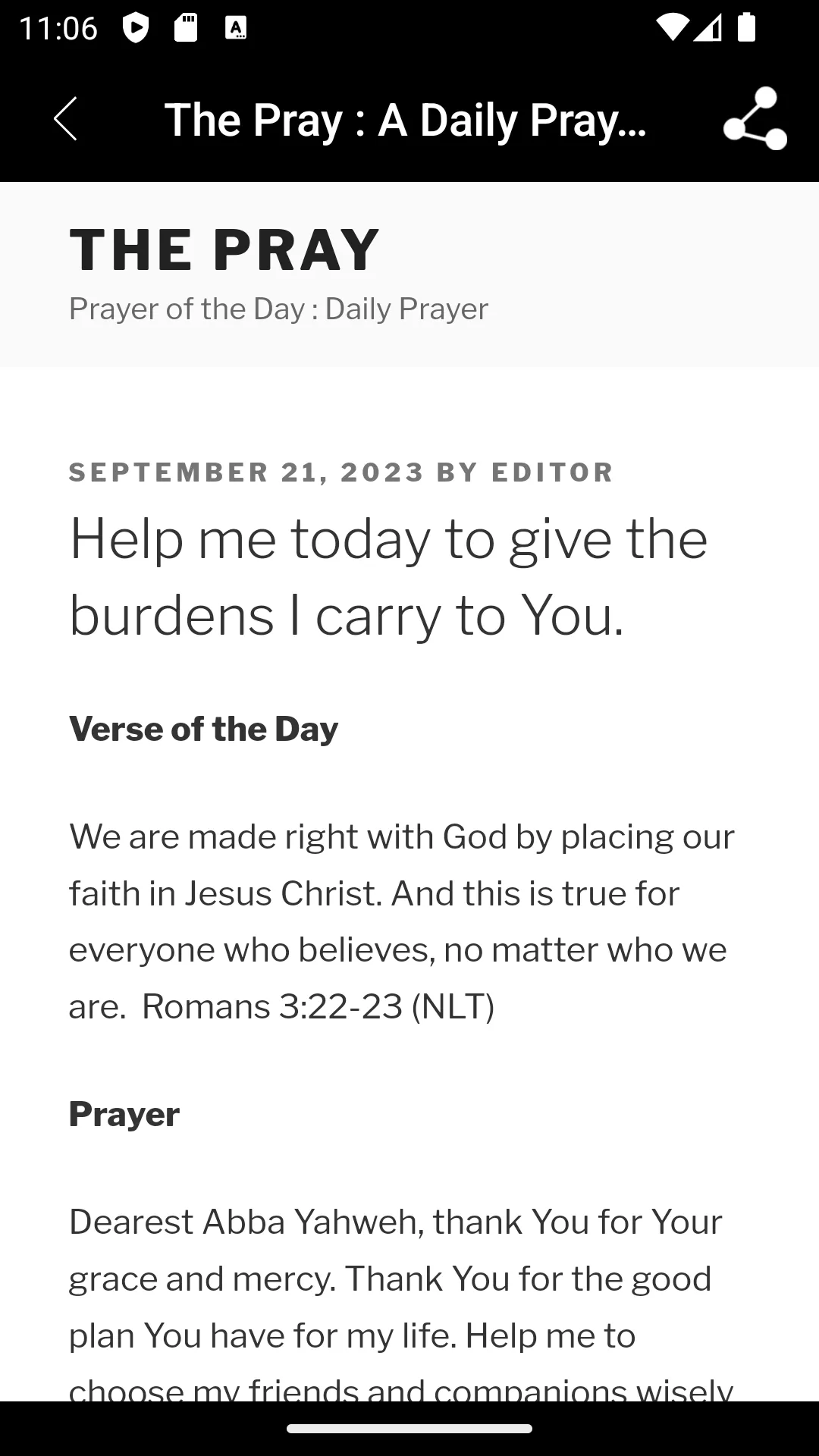 The Pray : A Daily Prayer App | Indus Appstore | Screenshot