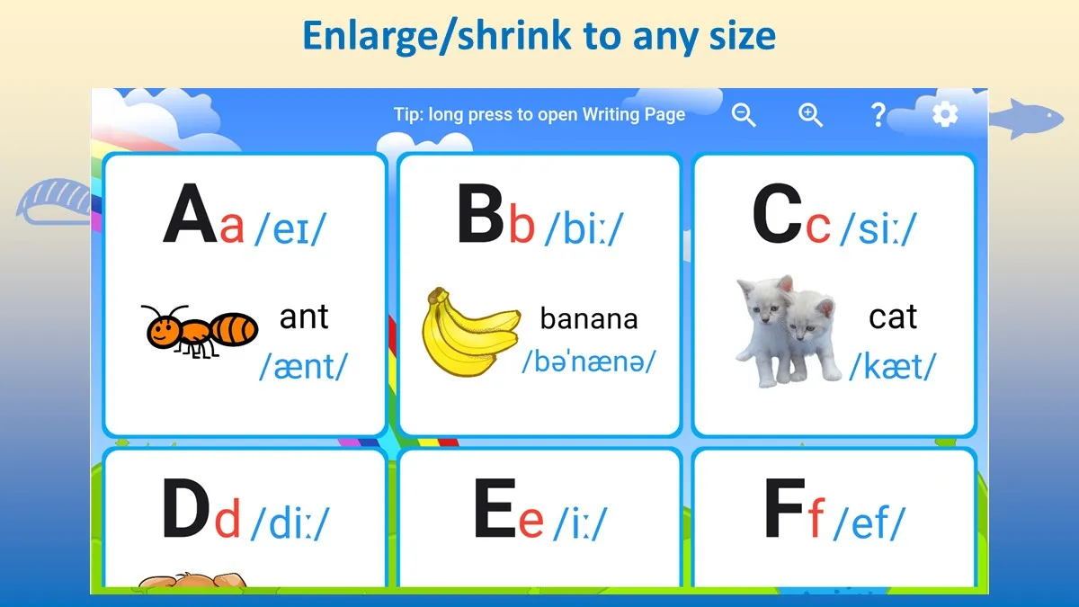 ABC English Alphabet Chart | Indus Appstore | Screenshot