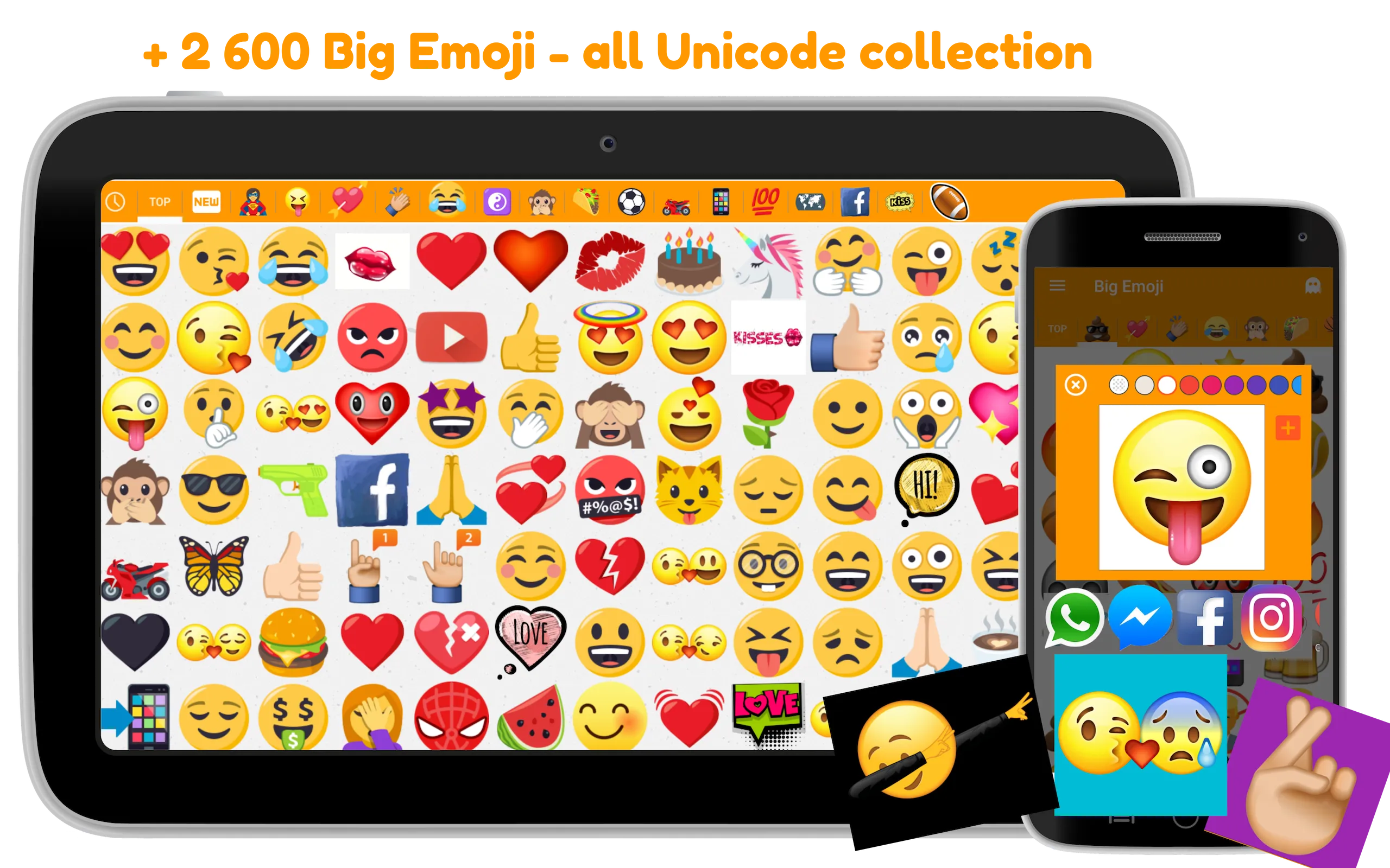 Big Emoji sticker for WhatsApp | Indus Appstore | Screenshot