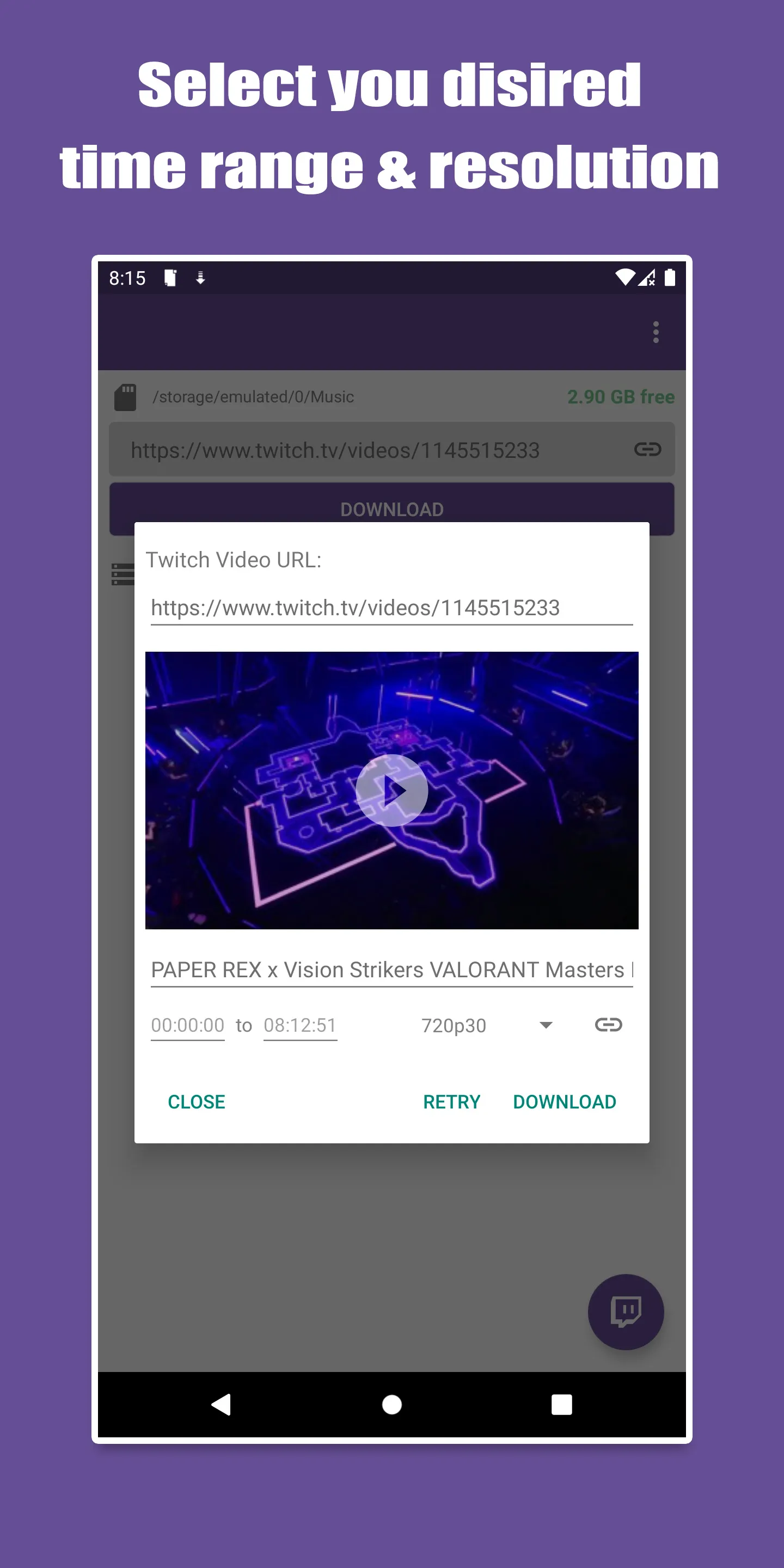 Video downloader for Twitch | Indus Appstore | Screenshot