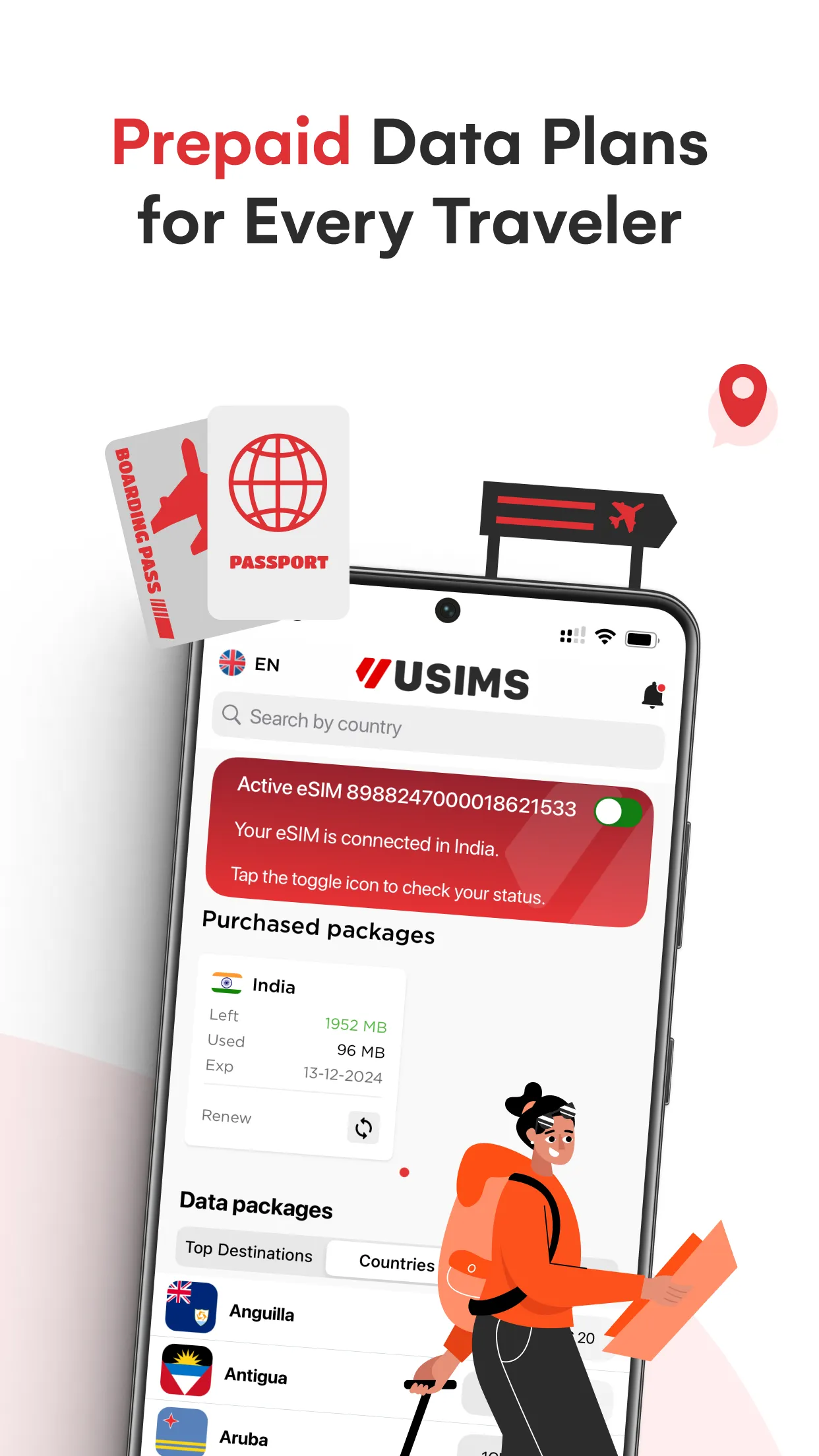 USIMS eSIM - Travel & Internet | Indus Appstore | Screenshot