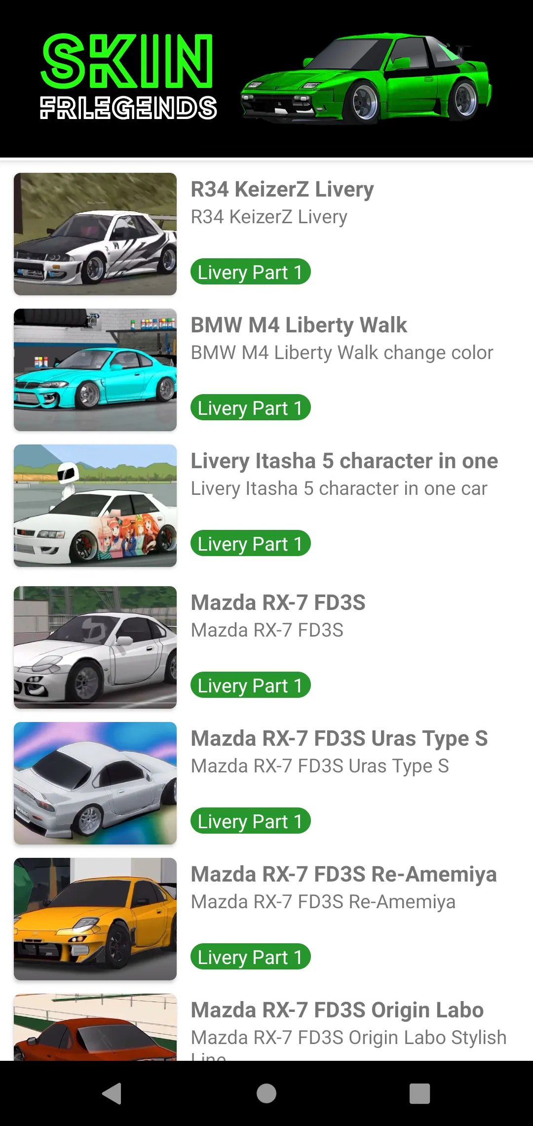 Skin FRLegends Livery Mod | Indus Appstore | Screenshot