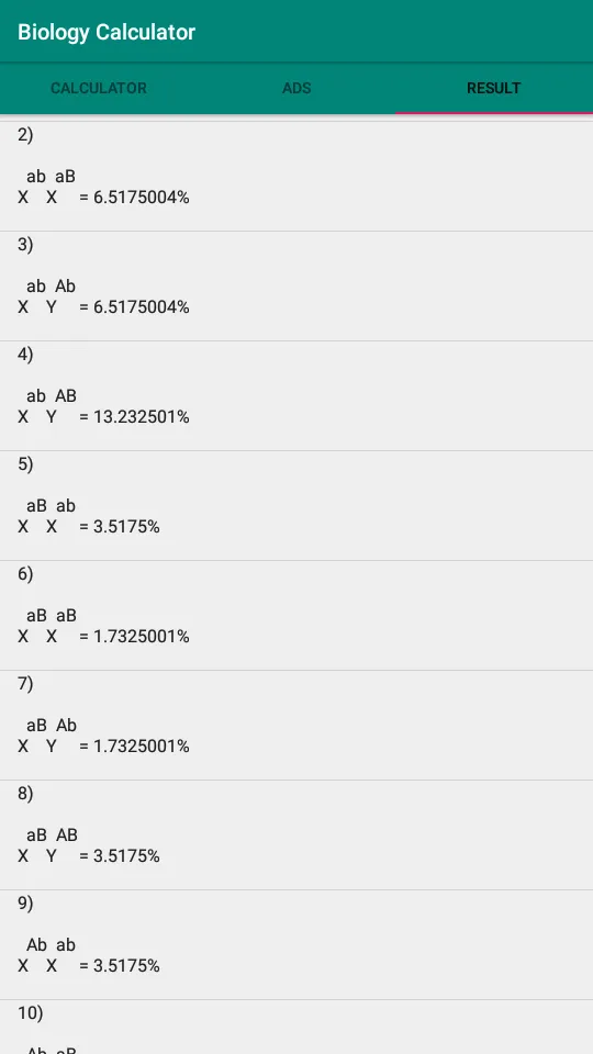 Biology Calculator | Indus Appstore | Screenshot