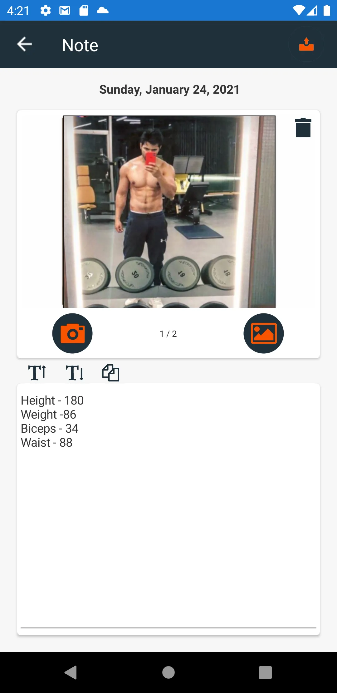 Workout planner: gym, fitness | Indus Appstore | Screenshot