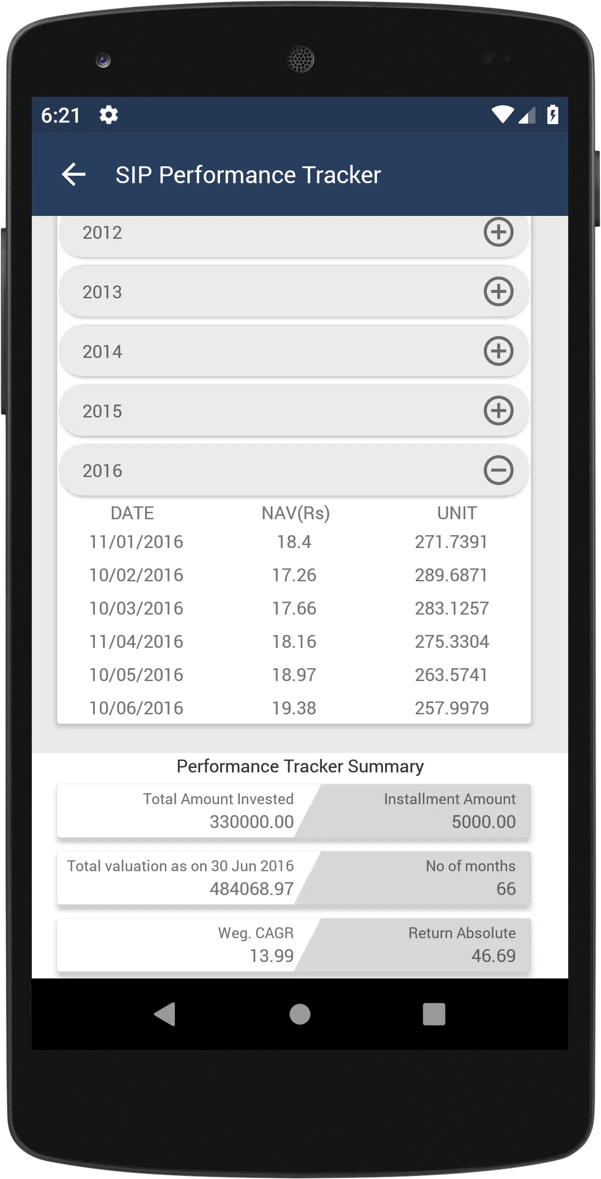 Bharati Wealth | Indus Appstore | Screenshot