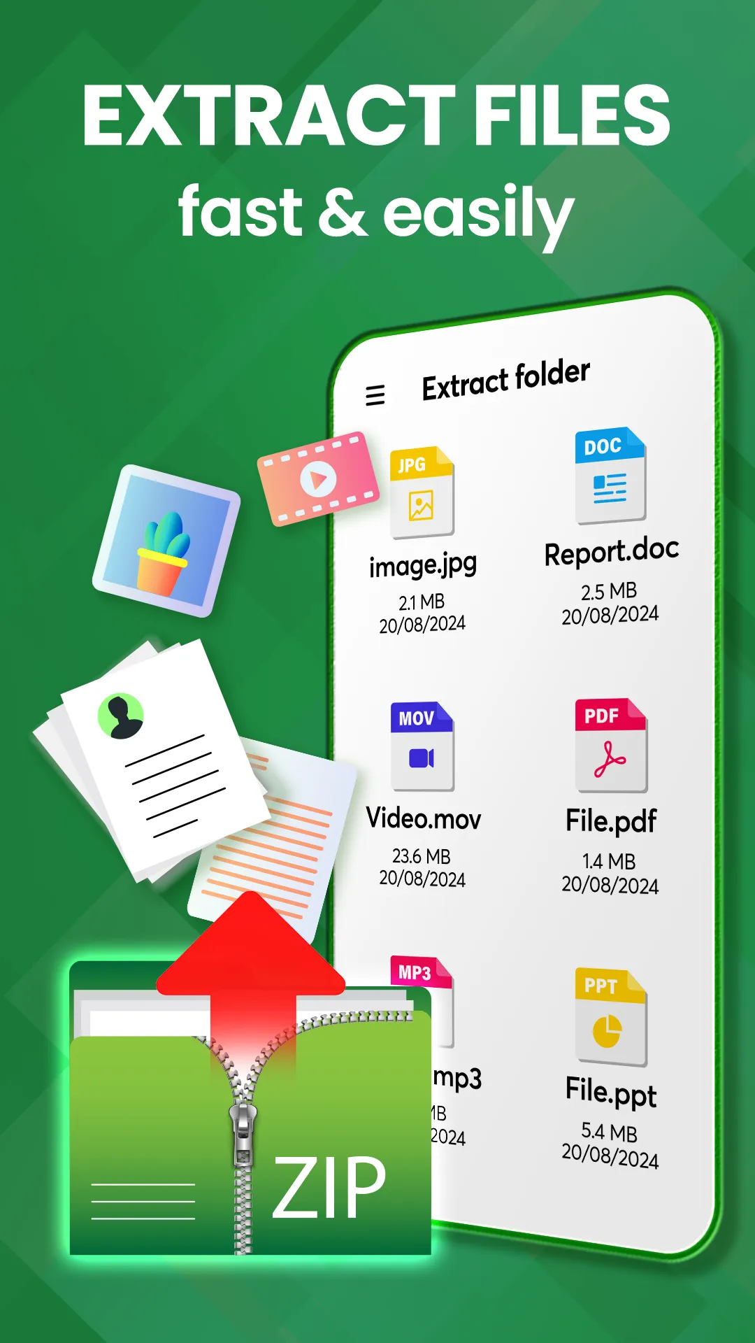 Zip extractor, Unzip, UnRar | Indus Appstore | Screenshot