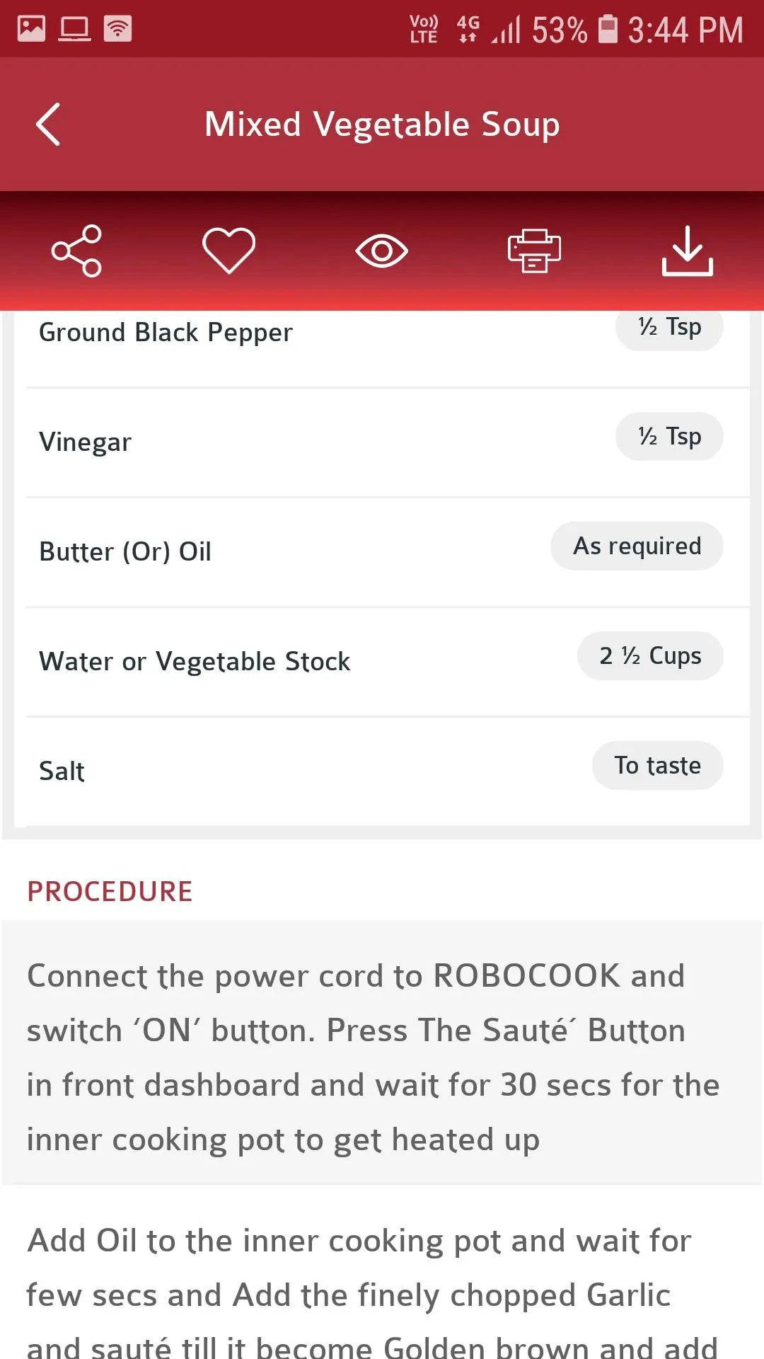 Geek Recipes | Indus Appstore | Screenshot