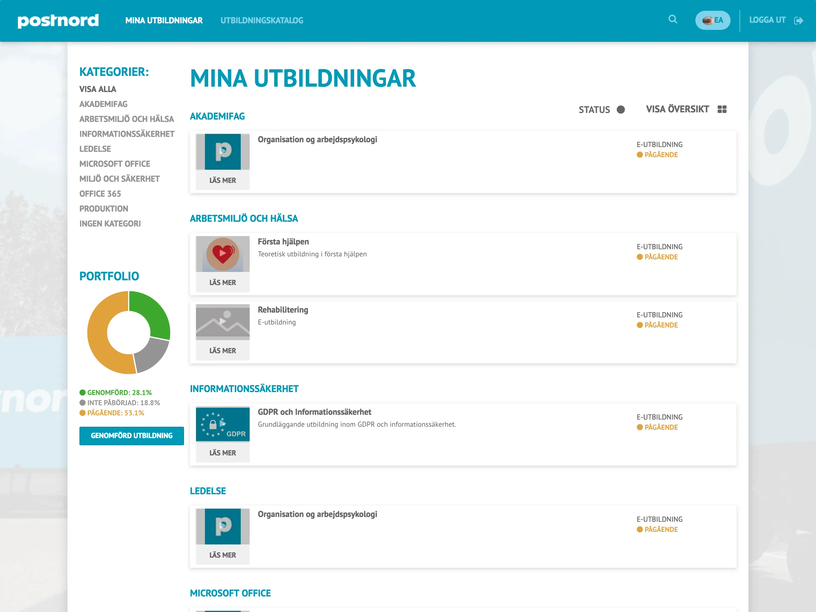 Postnord Learning | Indus Appstore | Screenshot