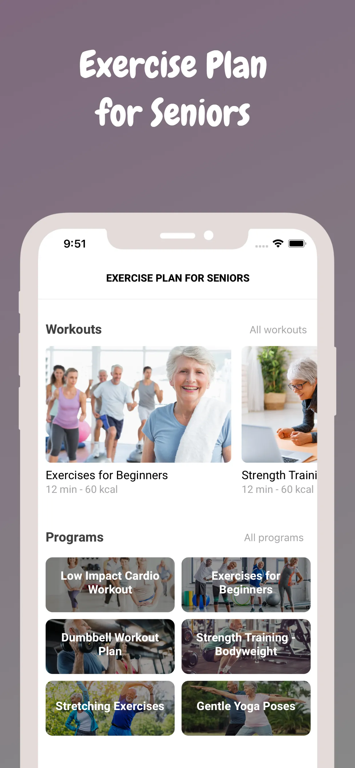 Workout for Over 50s - Seniors | Indus Appstore | Screenshot