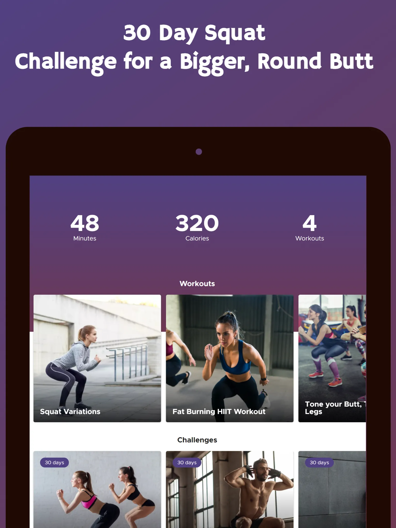 30 Day Squat Challenge | Indus Appstore | Screenshot