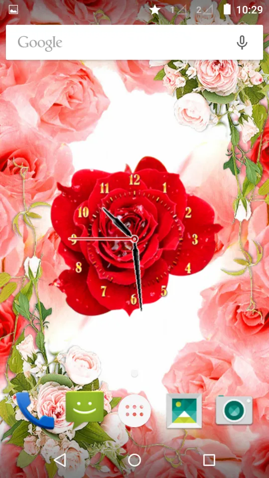 Rose Flower Clock | Indus Appstore | Screenshot