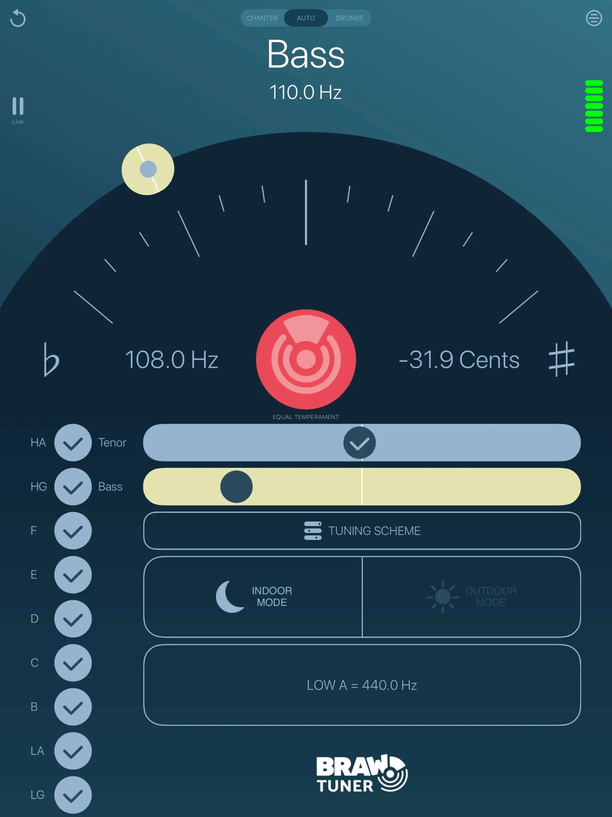 Braw Bagpipe Tuner | Indus Appstore | Screenshot