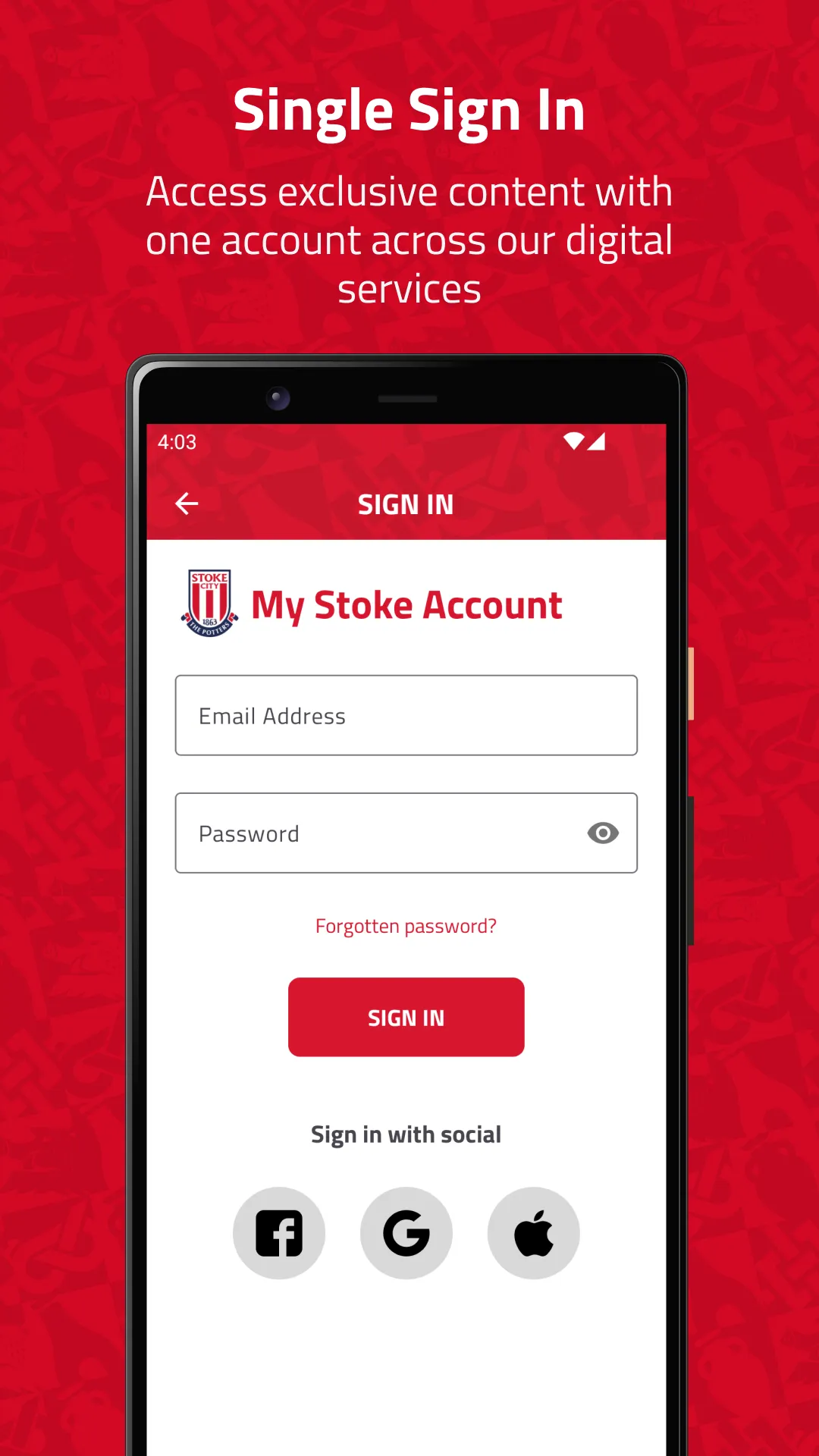 Stoke City FC | Indus Appstore | Screenshot