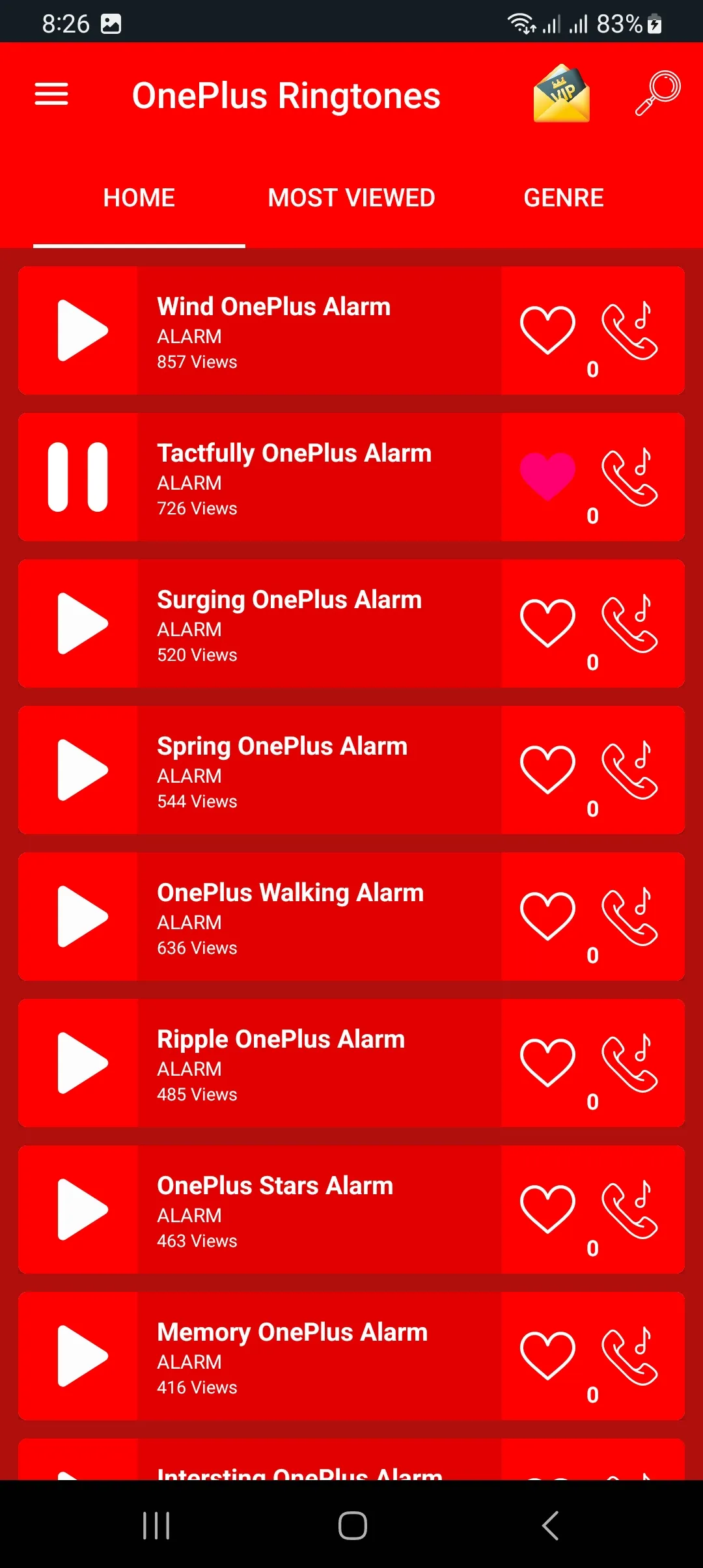 All OnePlus Mobile Ringtones | Indus Appstore | Screenshot