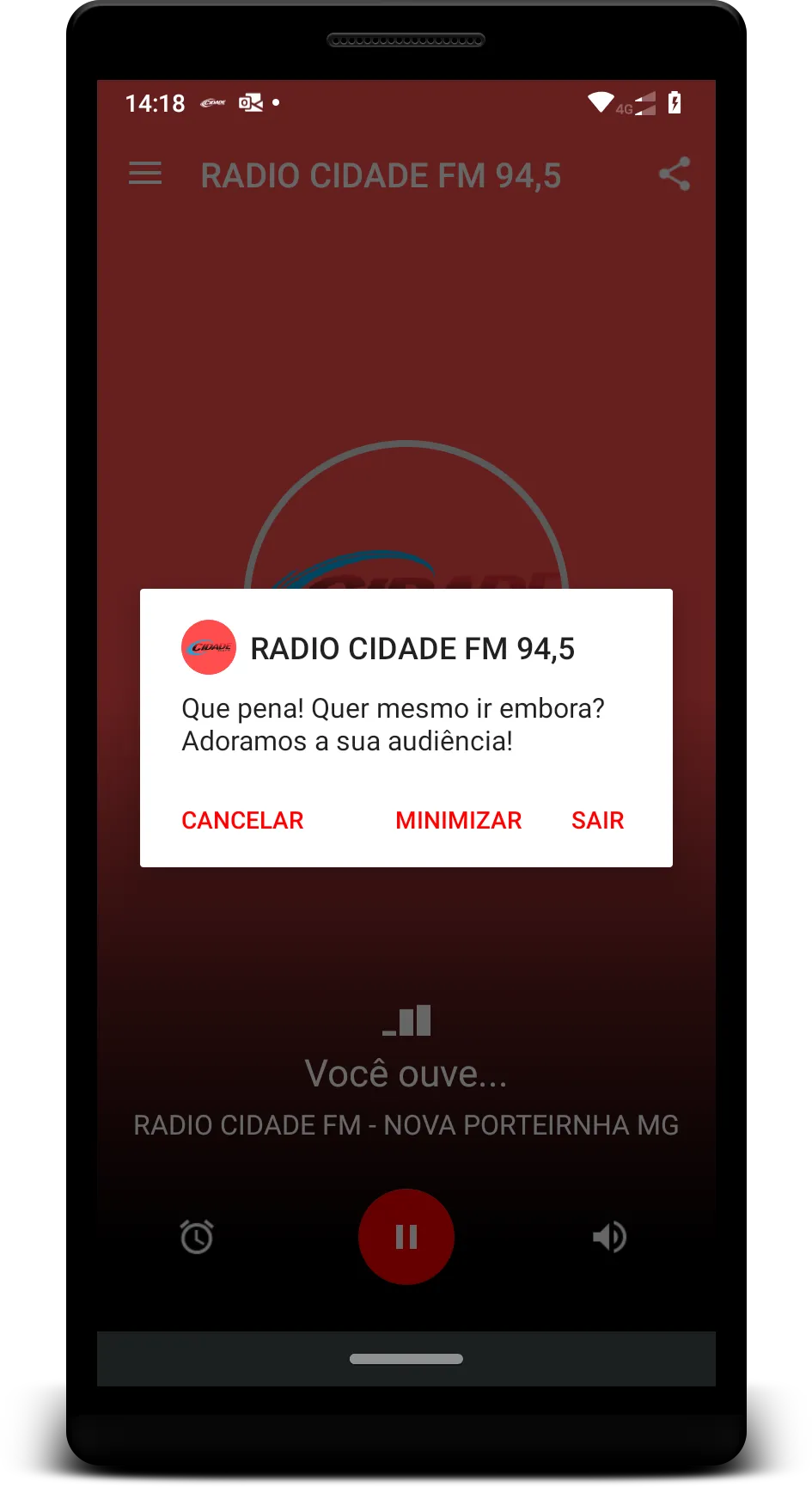 RADIO CIDADE FM - NOVA PORTEIR | Indus Appstore | Screenshot