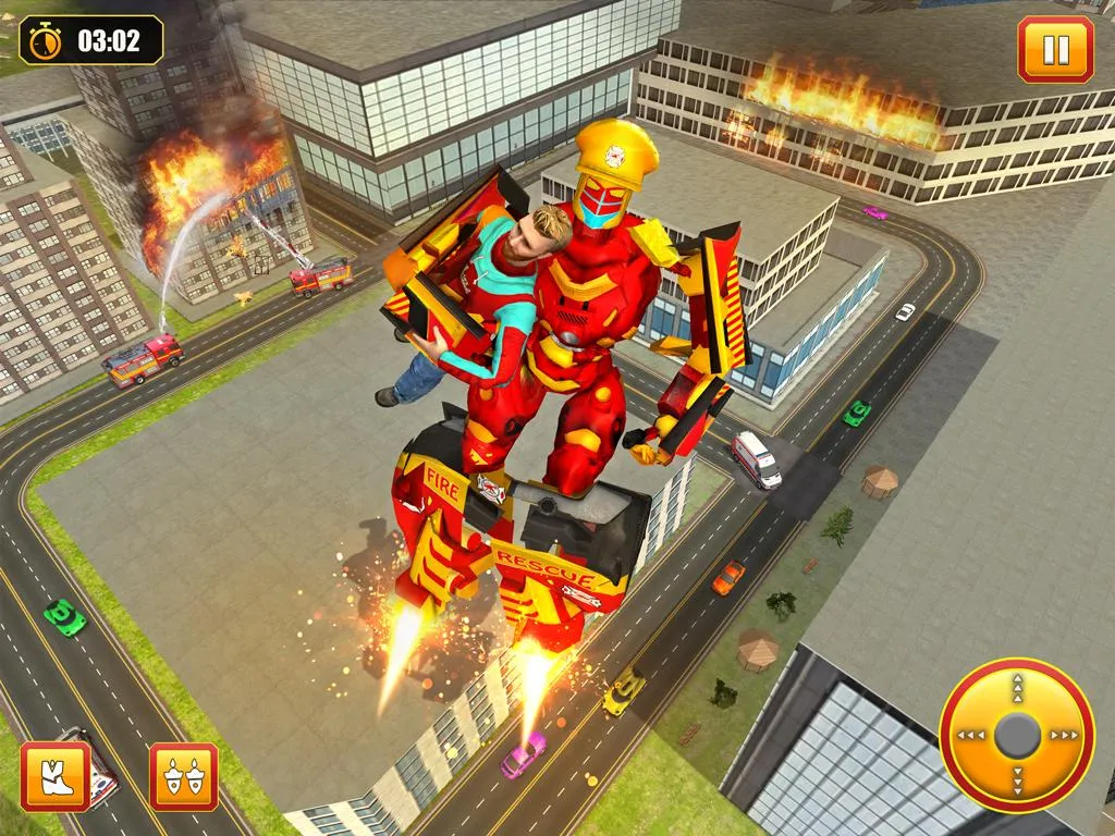 Firefighter Robot Rescue Hero | Indus Appstore | Screenshot