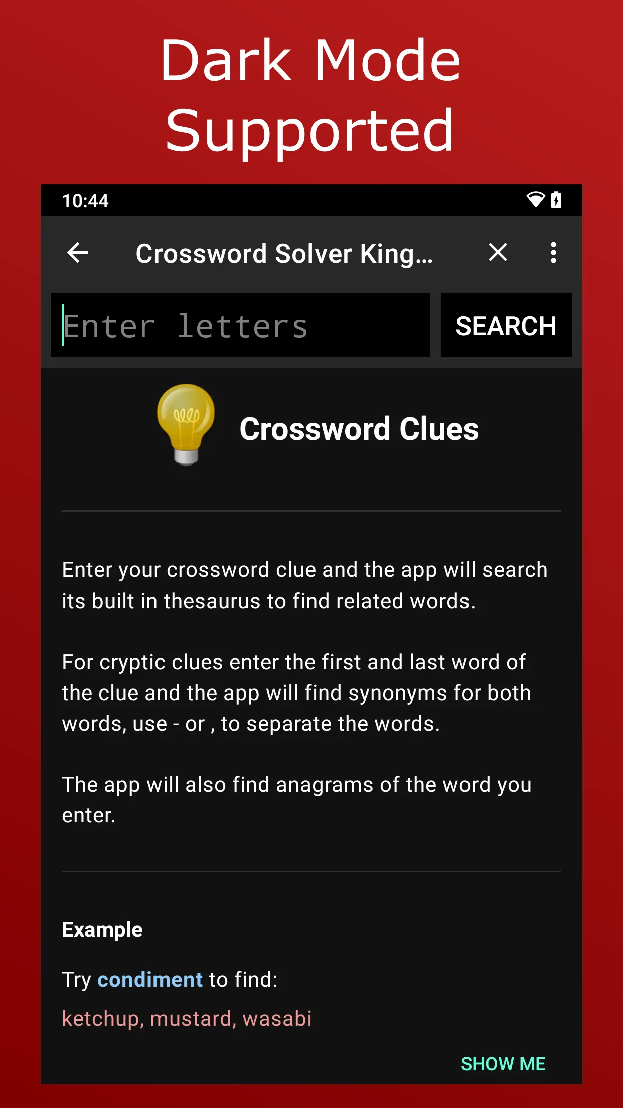 Crossword Solver King | Indus Appstore | Screenshot