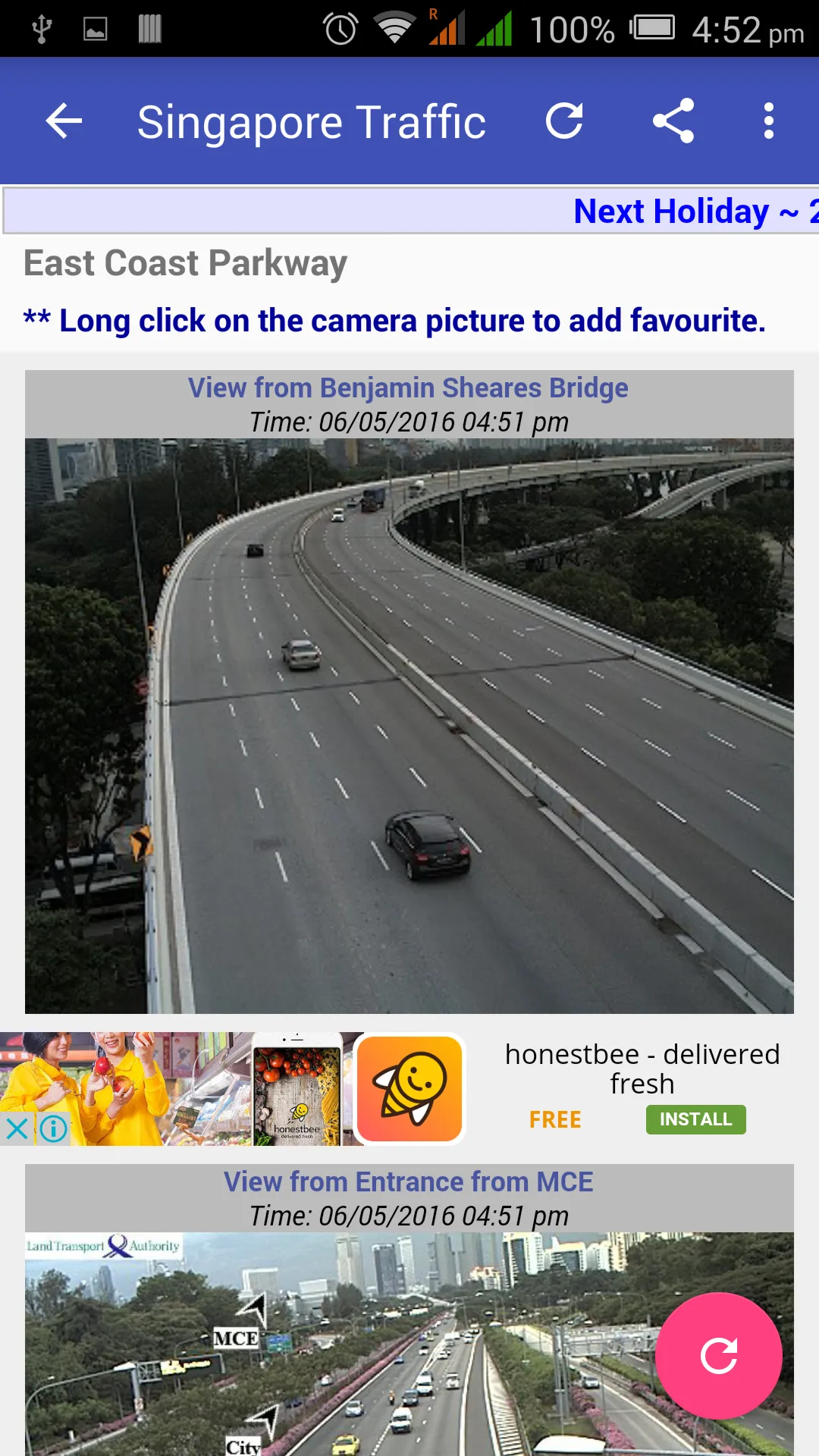 Singapore Traffic Cam | Indus Appstore | Screenshot