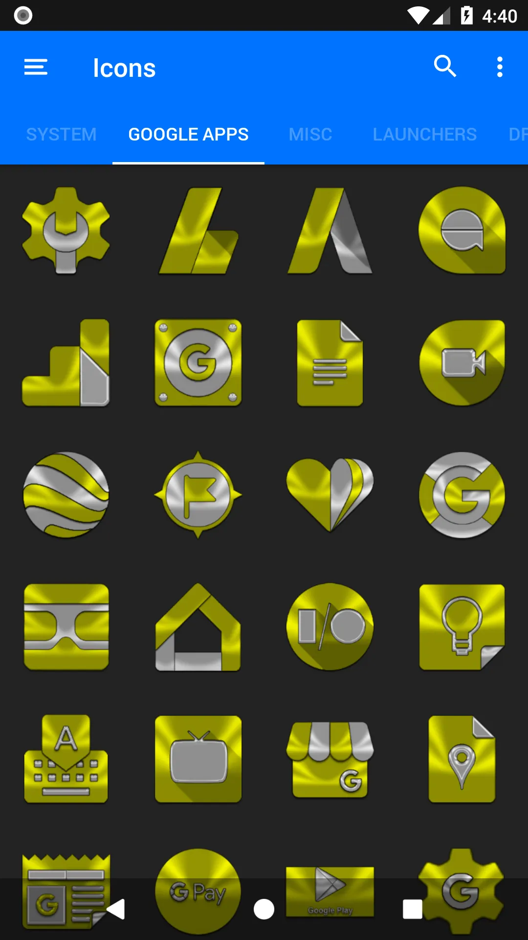 Yellow Icon Pack | Indus Appstore | Screenshot