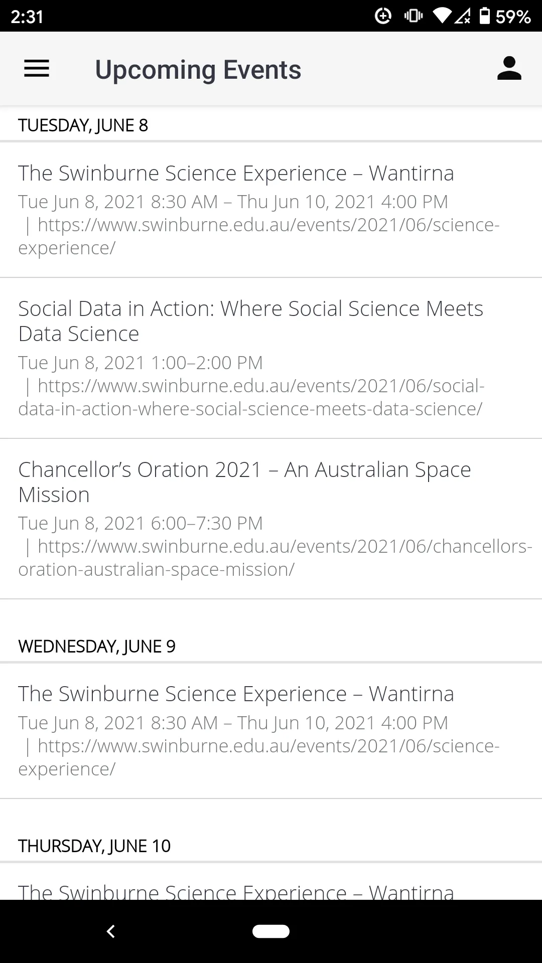 Swinburne | Indus Appstore | Screenshot