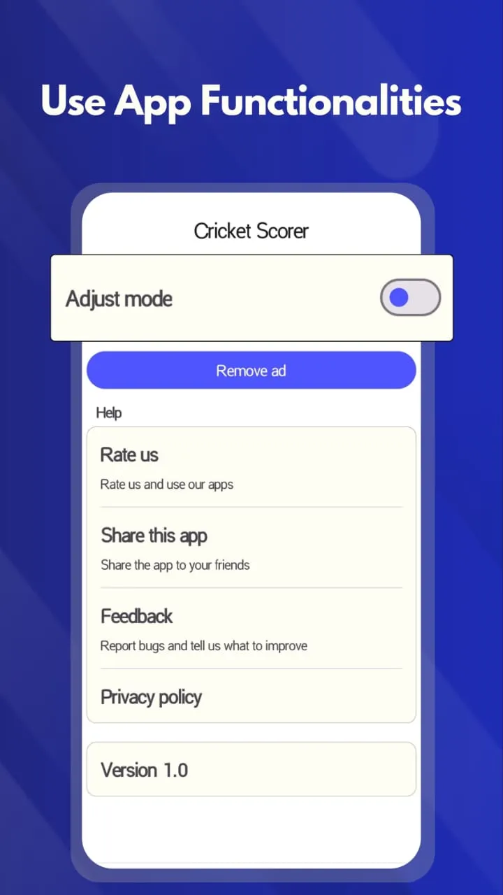Easy Cricket Scorer | Indus Appstore | Screenshot