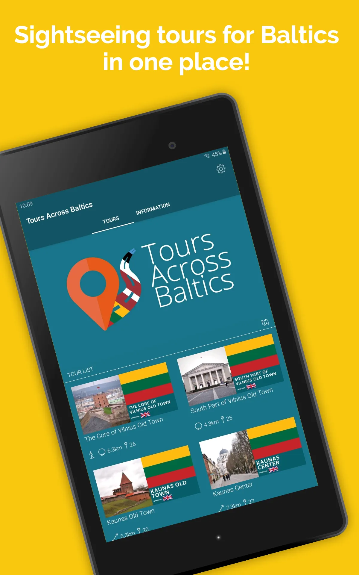 Tours Across Baltics | Indus Appstore | Screenshot