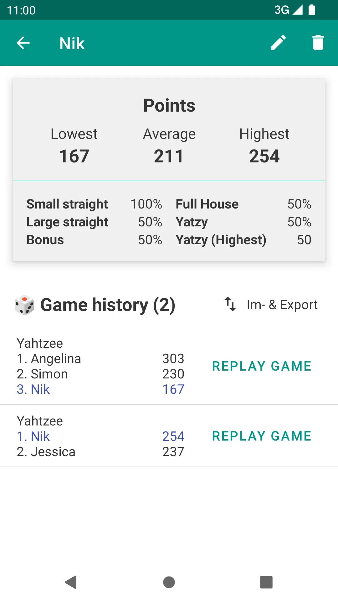 Yatzy Scoring Card for Yahtzee | Indus Appstore | Screenshot