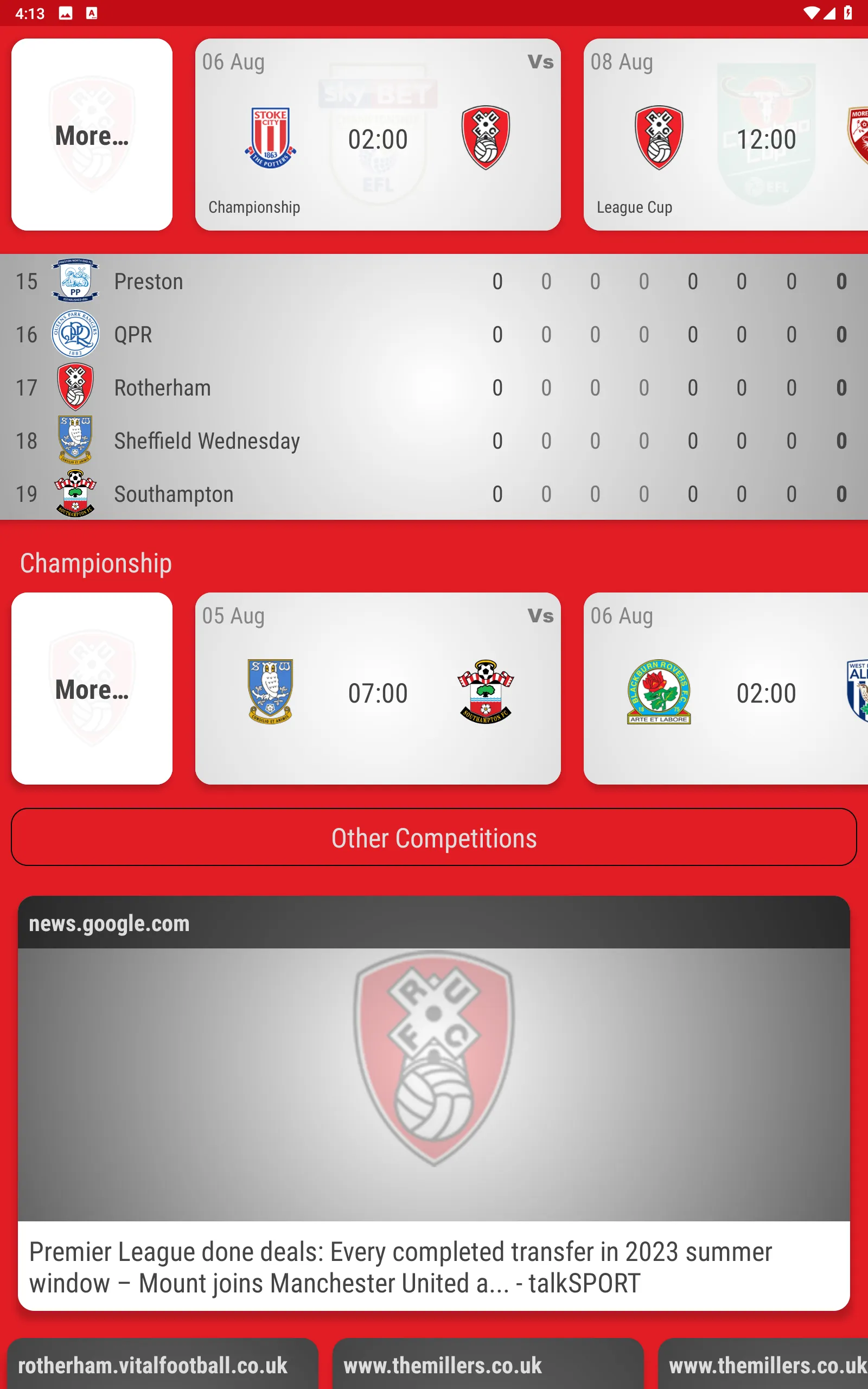 Rotherham United Fan App | Indus Appstore | Screenshot